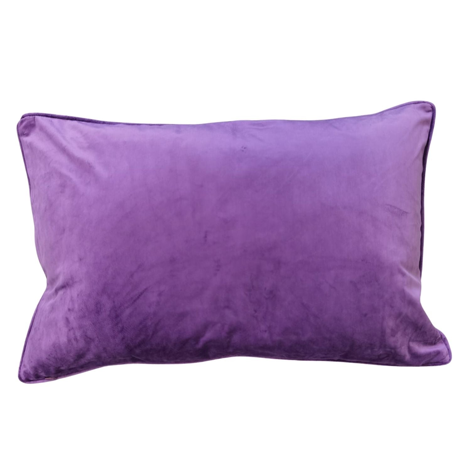 The Home Living Room Printed Piped Cushion - Purple 2 Shaws Department Stores