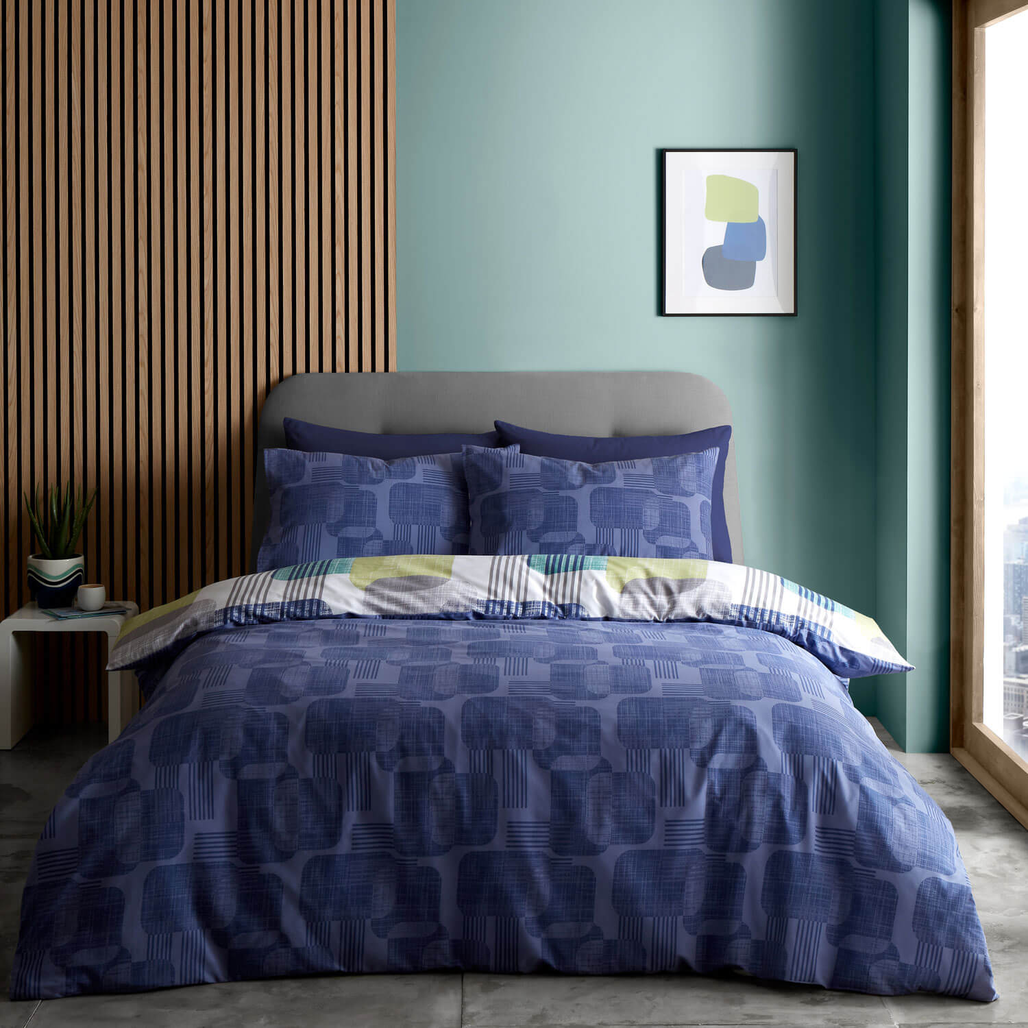  The Home Collection Layered Geo Duvet Cover Set 2 Shaws Department Stores