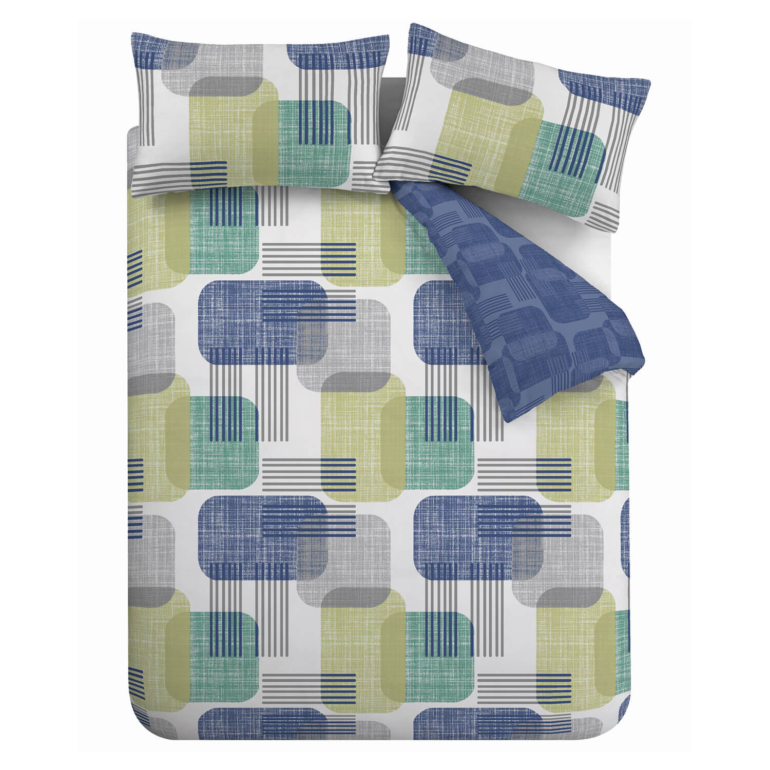  The Home Collection Layered Geo Duvet Cover Set 5 Shaws Department Stores