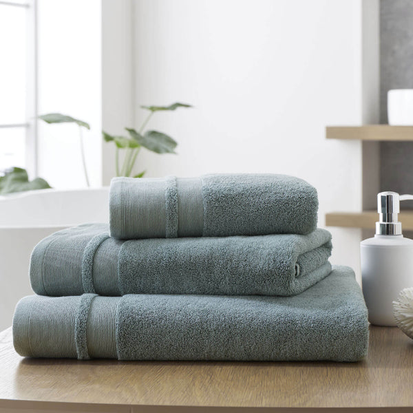 Zero Twist Cotton Modal Towel Teal Shaws Department Stores