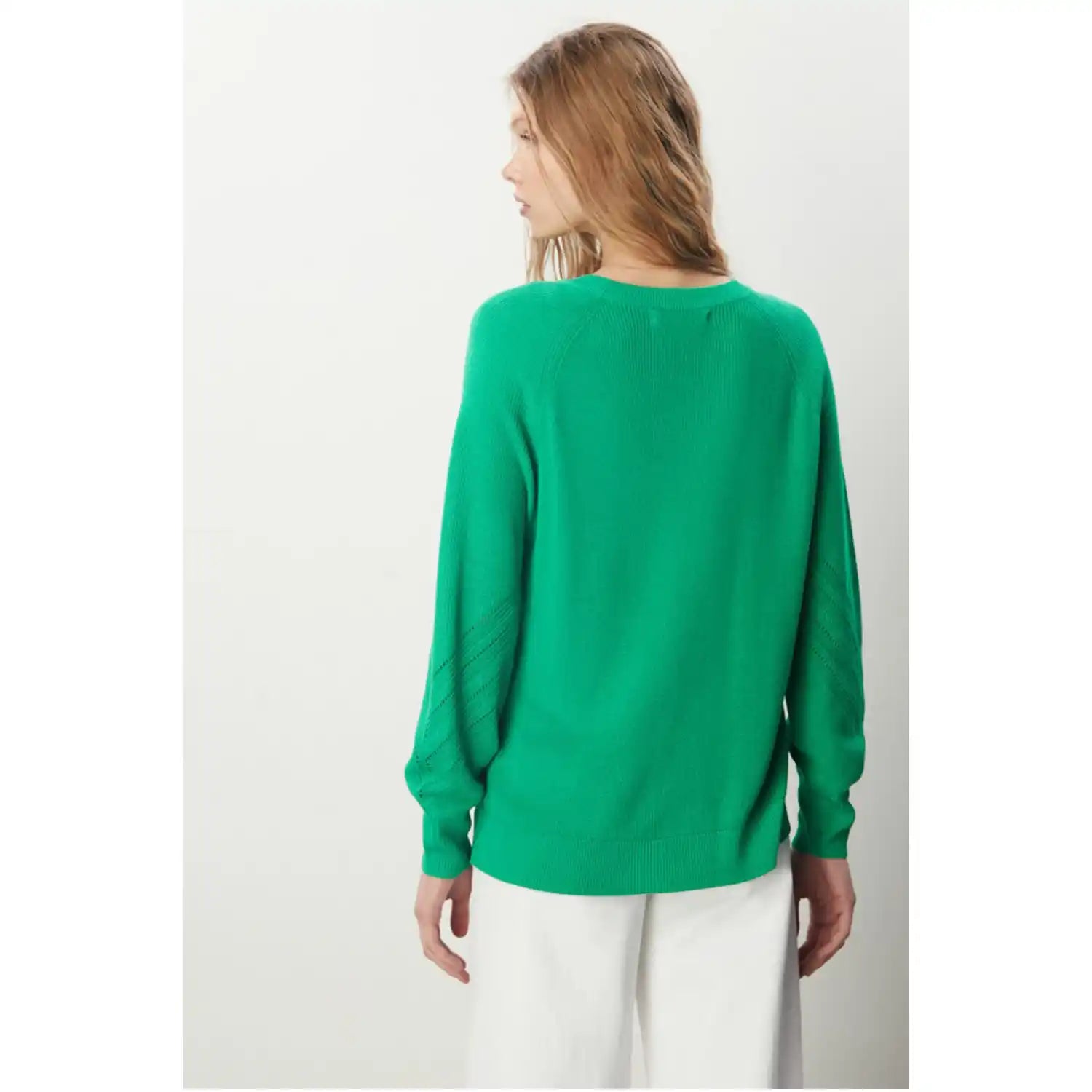 Sfera Open-knit Sweater - Green 4 Shaws Department Stores