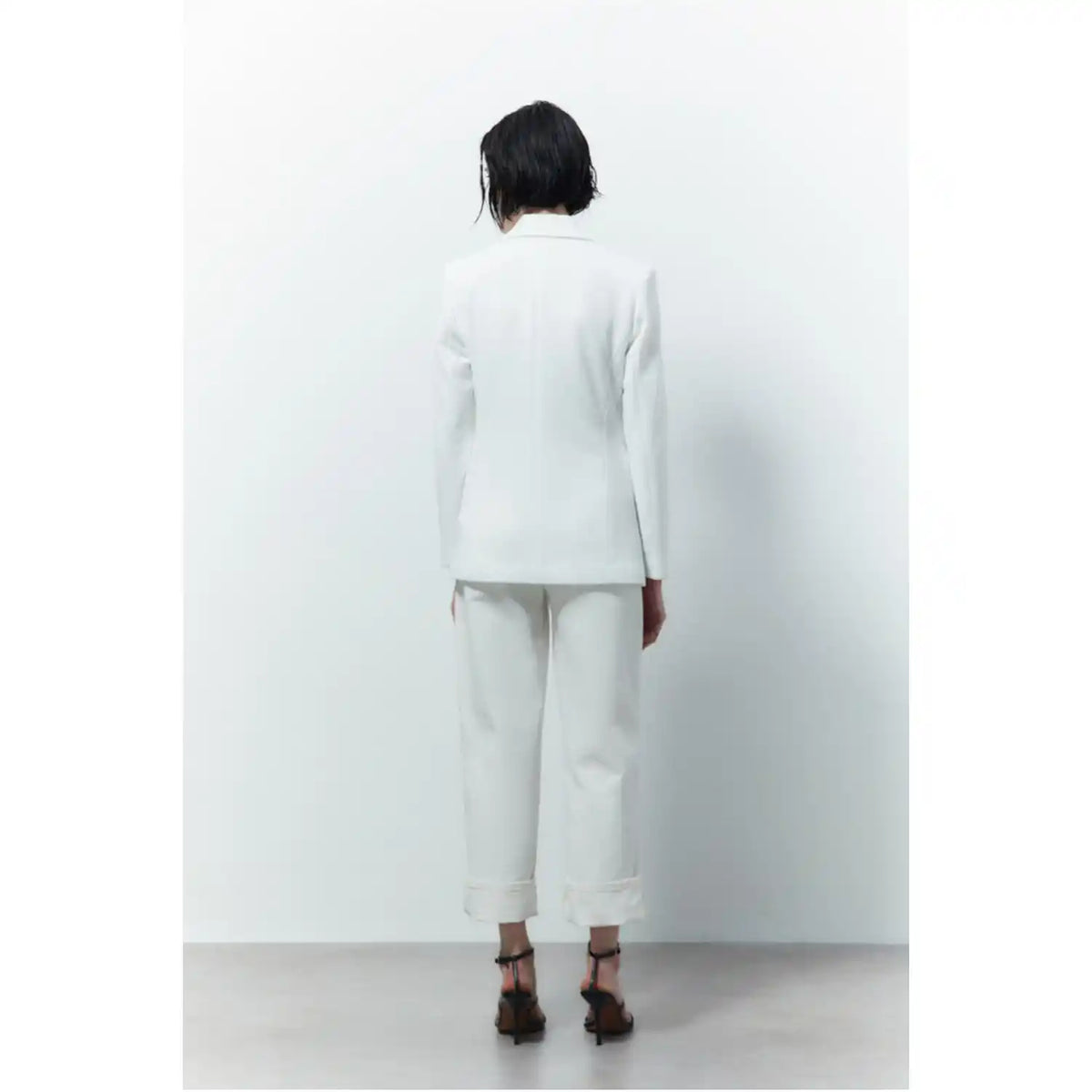 Piqué jacket - White