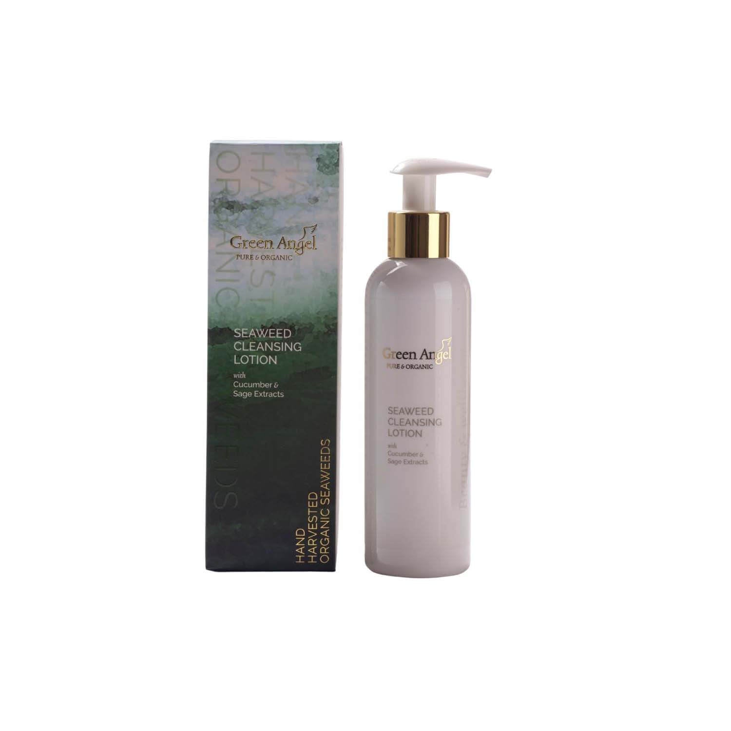 Green Angel Seaweed Cleansing Lotion with Cucumber &amp; Sage Extracts - 200ml 1 Shaws Department Stores