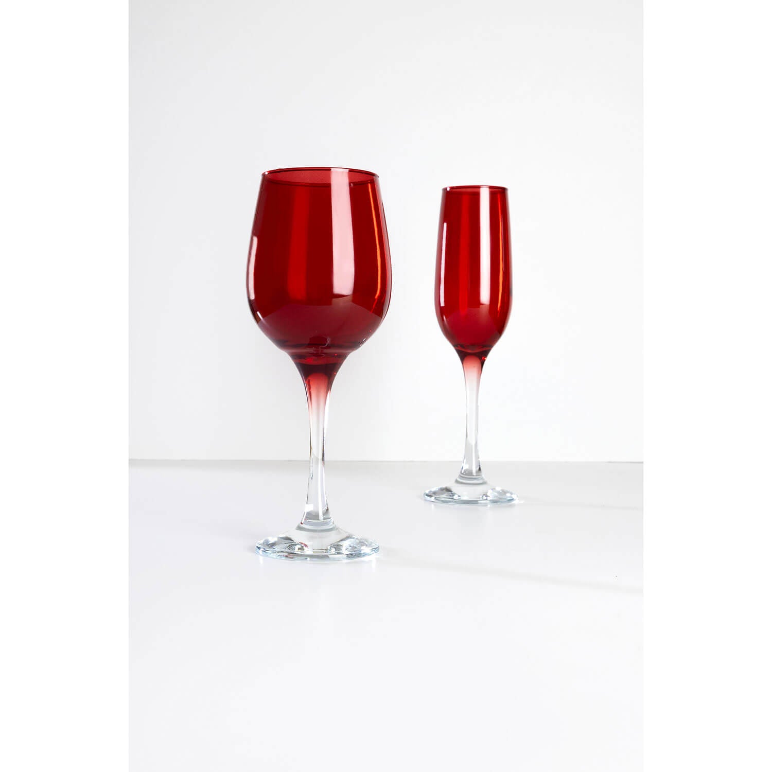 Killarney Crystal Red Champagne Glass Set of 4 10 Shaws Department Stores