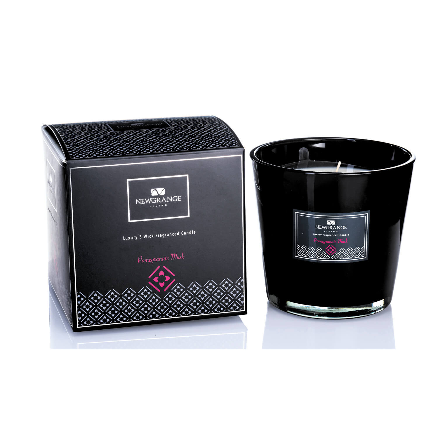 Shaws Department Stores Luxury 3-Wick Conical Candle 1 Shaws Department Stores