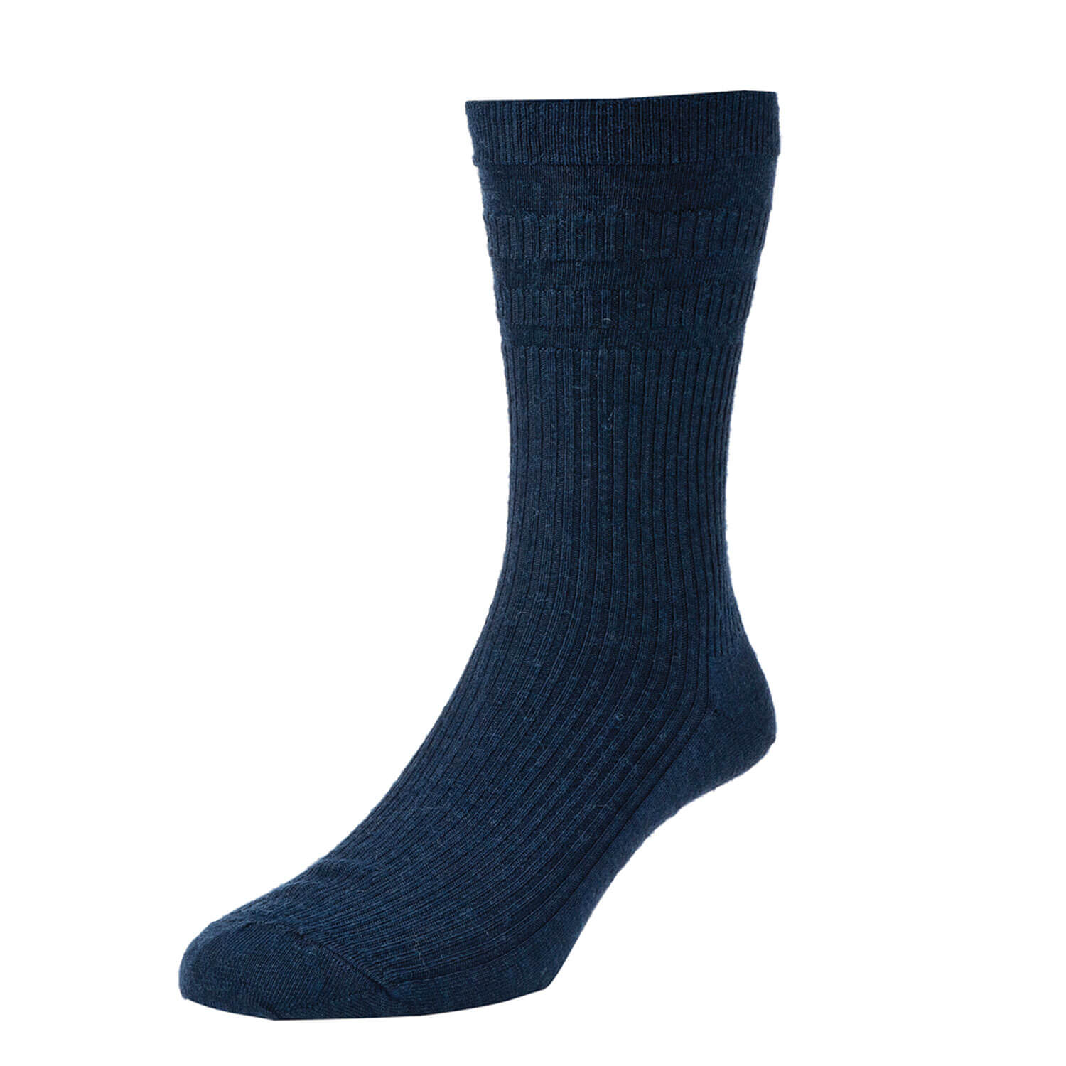 Hj Hall Softop Botany Wool Rich Diabetic Socks - Navy 1 Shaws Department Stores