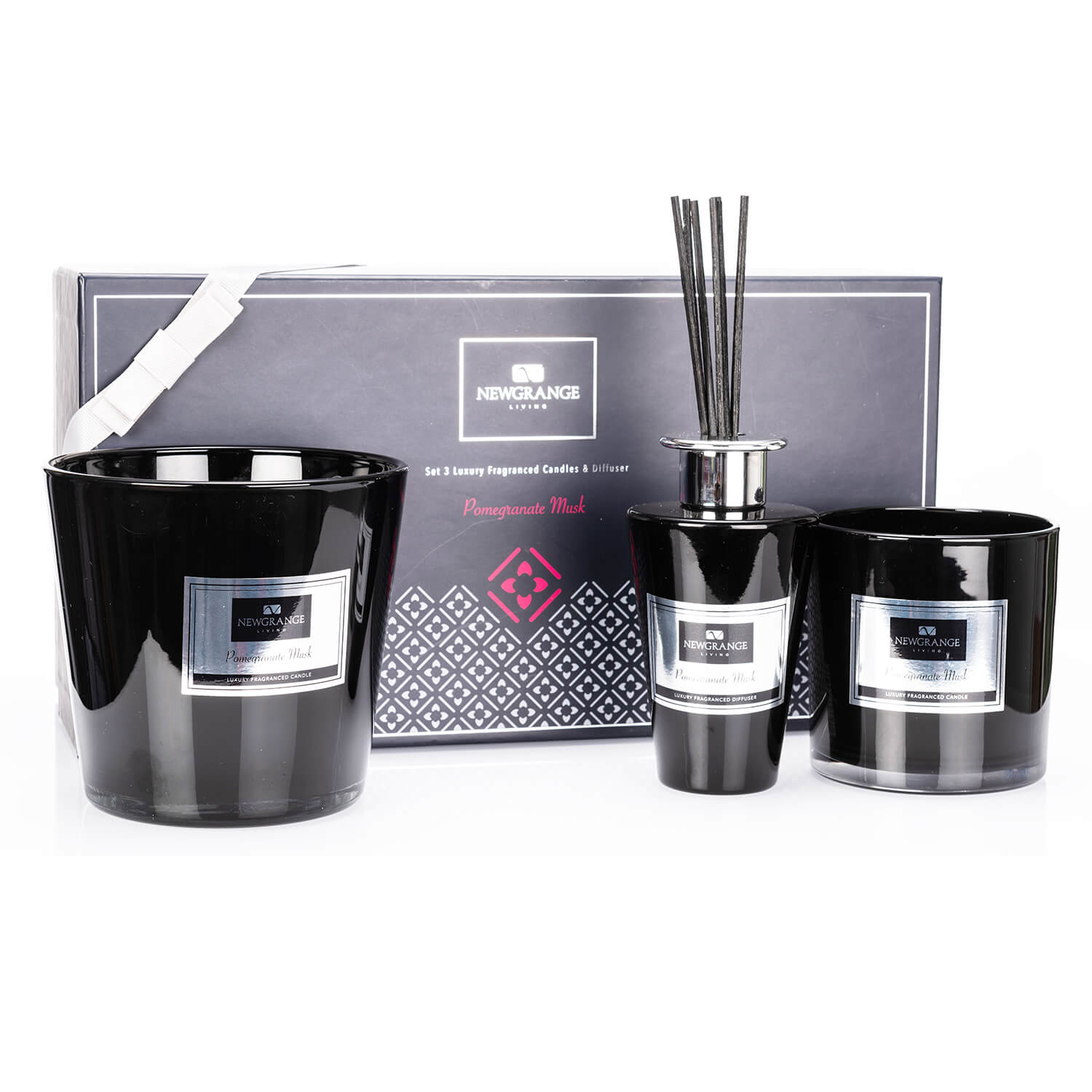 Newgrange Living Reed Diffuser &amp; Luxury Candle Set Of 3 1 Shaws Department Stores
