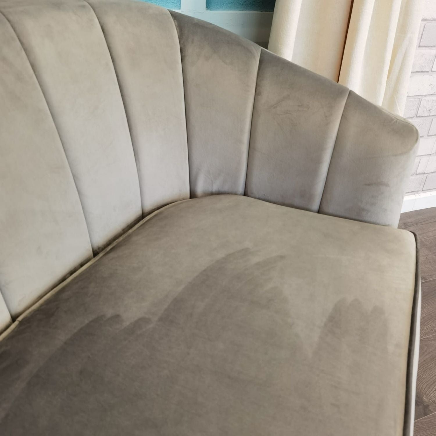 The Home Living Room 2 Seater Sofa - Grey 4 Shaws Department Stores