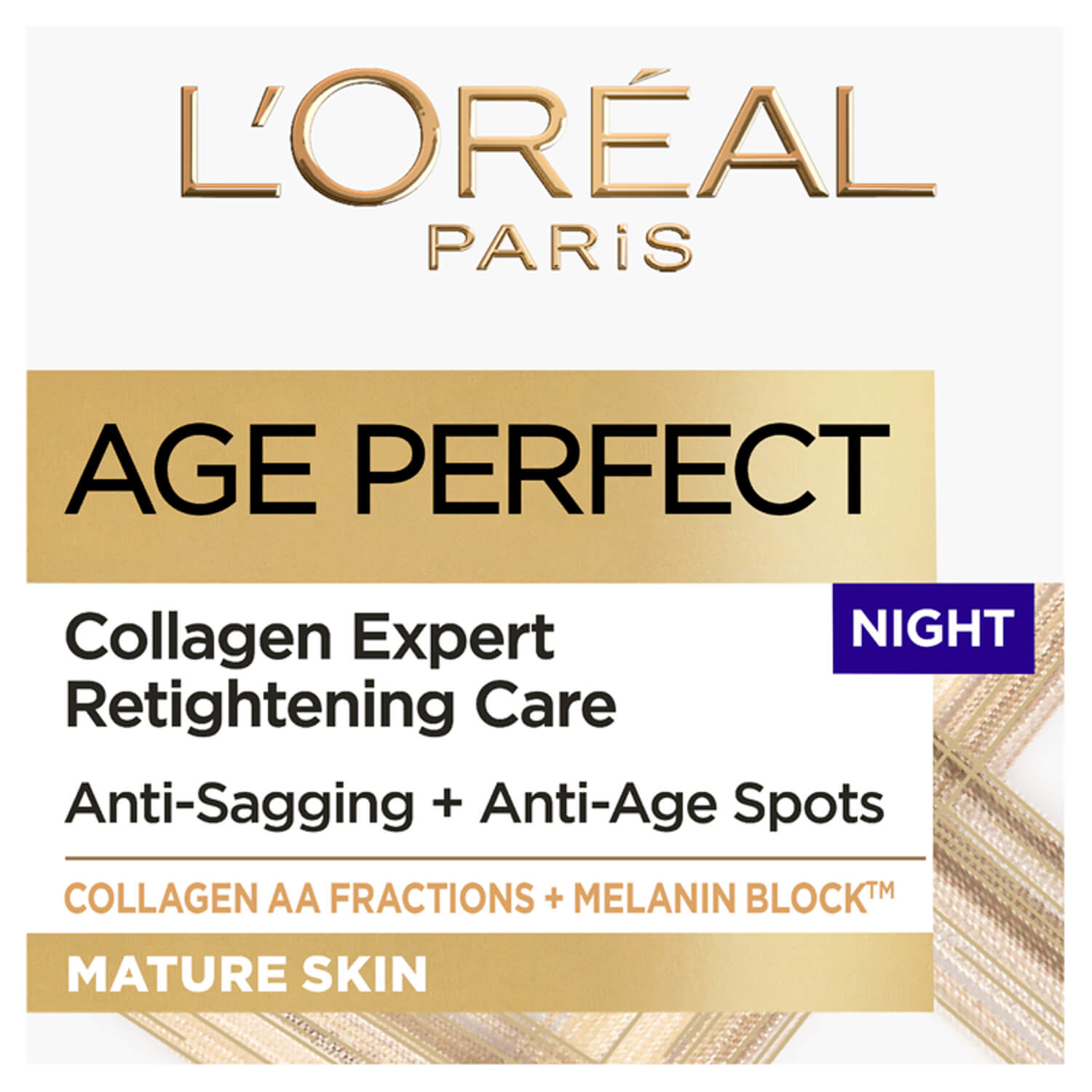 L’ Oréal Age Perfect Rehydrating Anti-Sagging Night Cream - 50ml 1 Shaws Department Stores