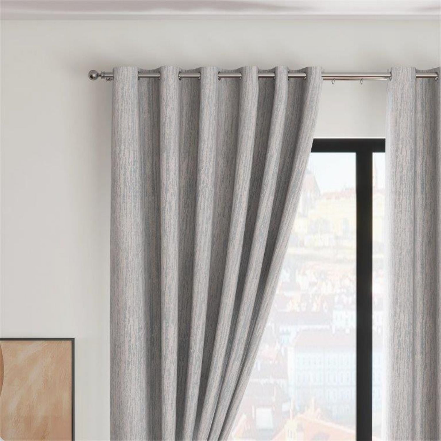 The Home Anton Curtains - Silver 2 Shaws Department Stores
