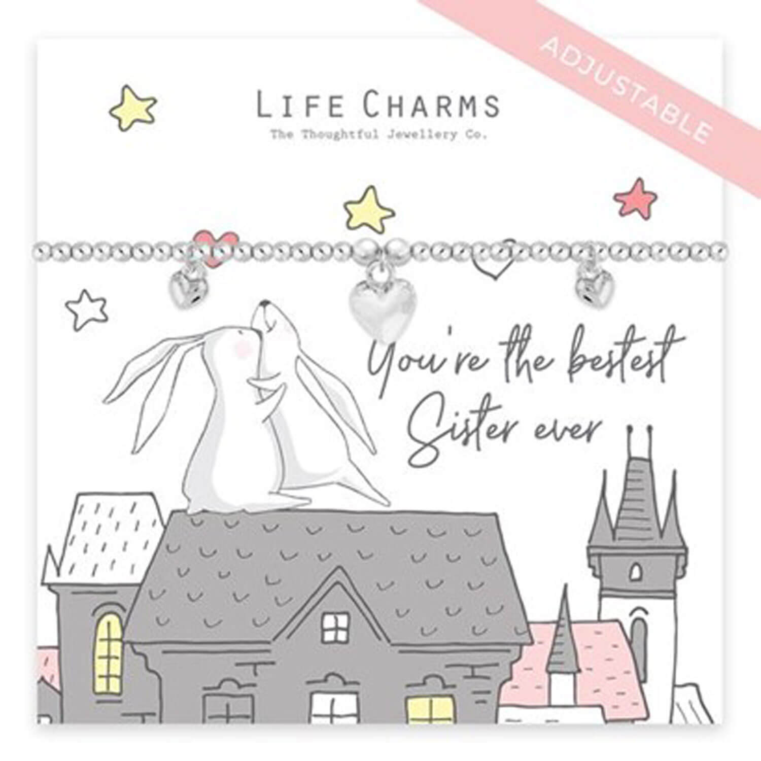 Life Charms Best Sister Ever - Silver 2 Shaws Department Stores
