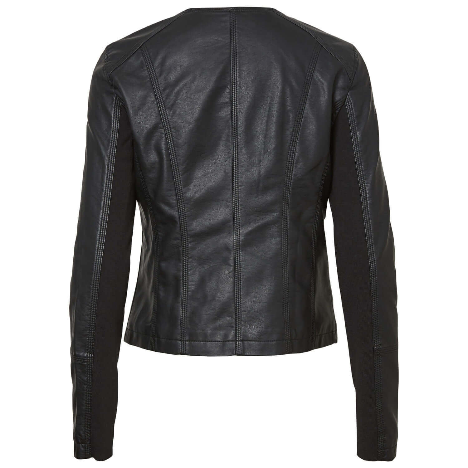 Biker Collar Jacket - Black