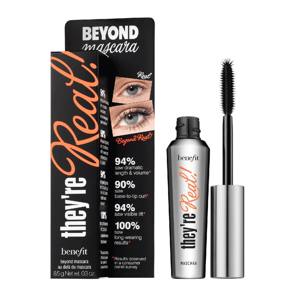 Benefit They’re Real! Lengthening Mascara - Full size - Black 1 Shaws Department Stores