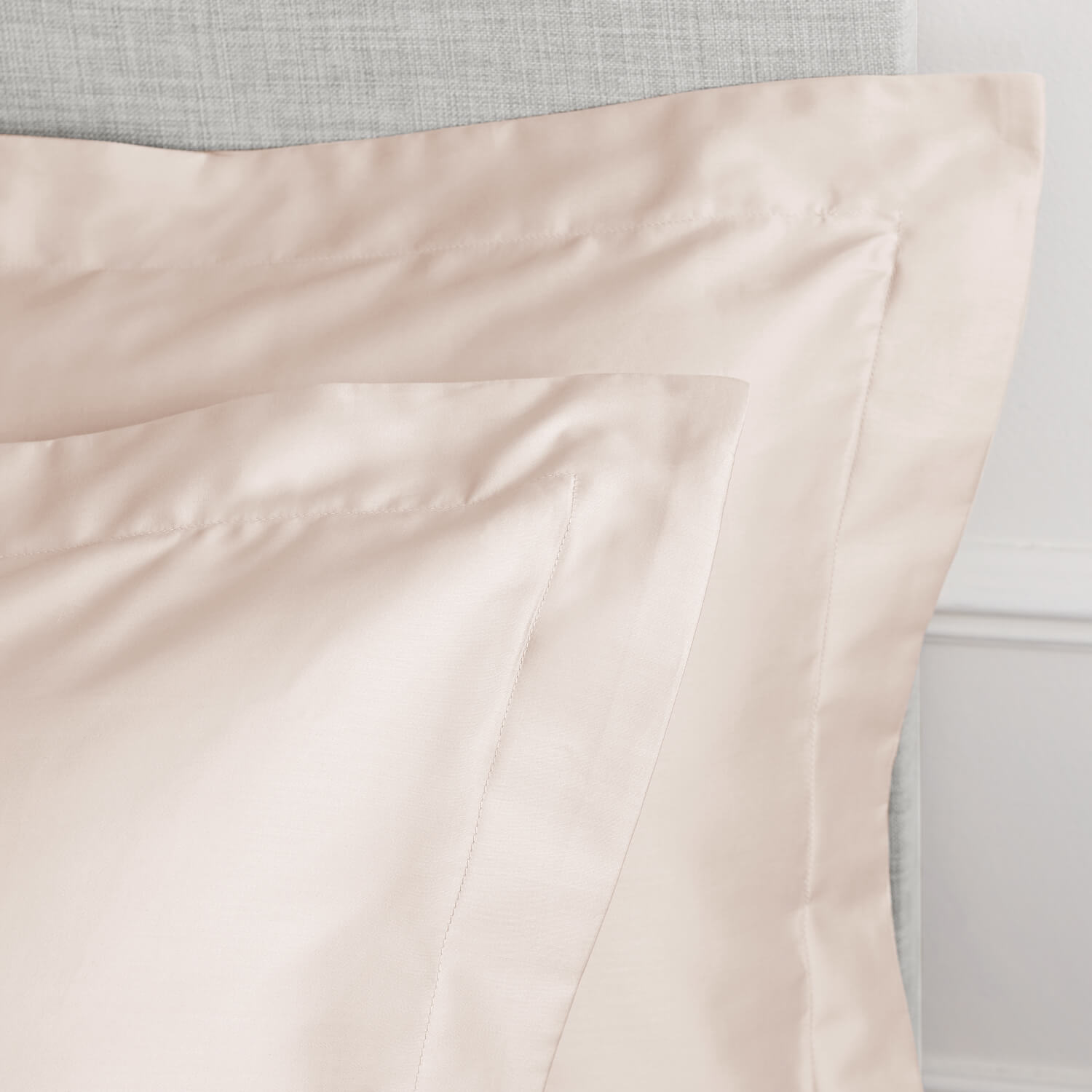 Bianca 400 Thread Count Cotton Sateen Oxford Pillowcase Pair - Oyster 2 Shaws Department Stores