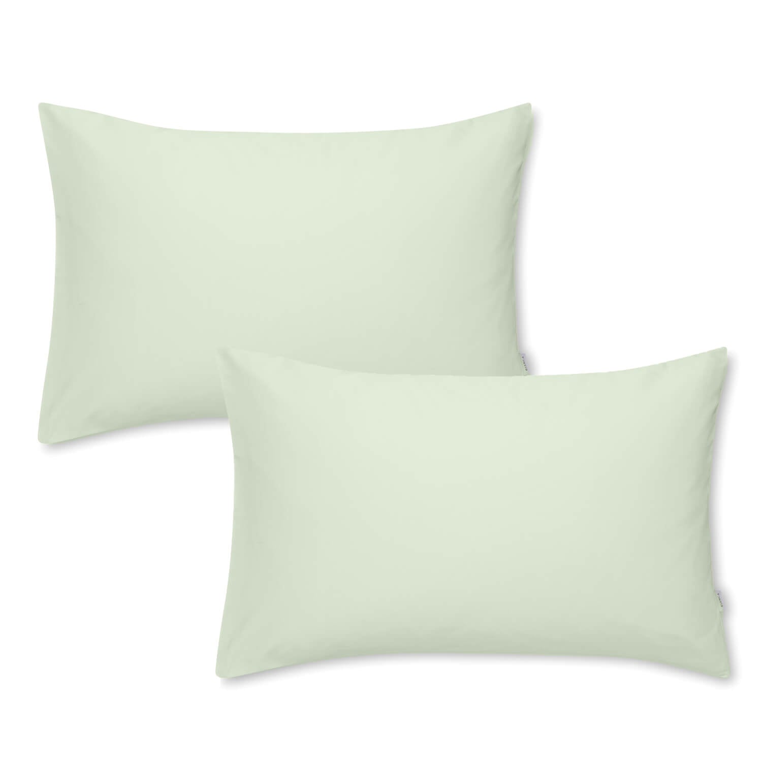 Bianca 400 Thread Count Cotton Sateen Standard Pillowcase Pair - Green 1 Shaws Department Stores