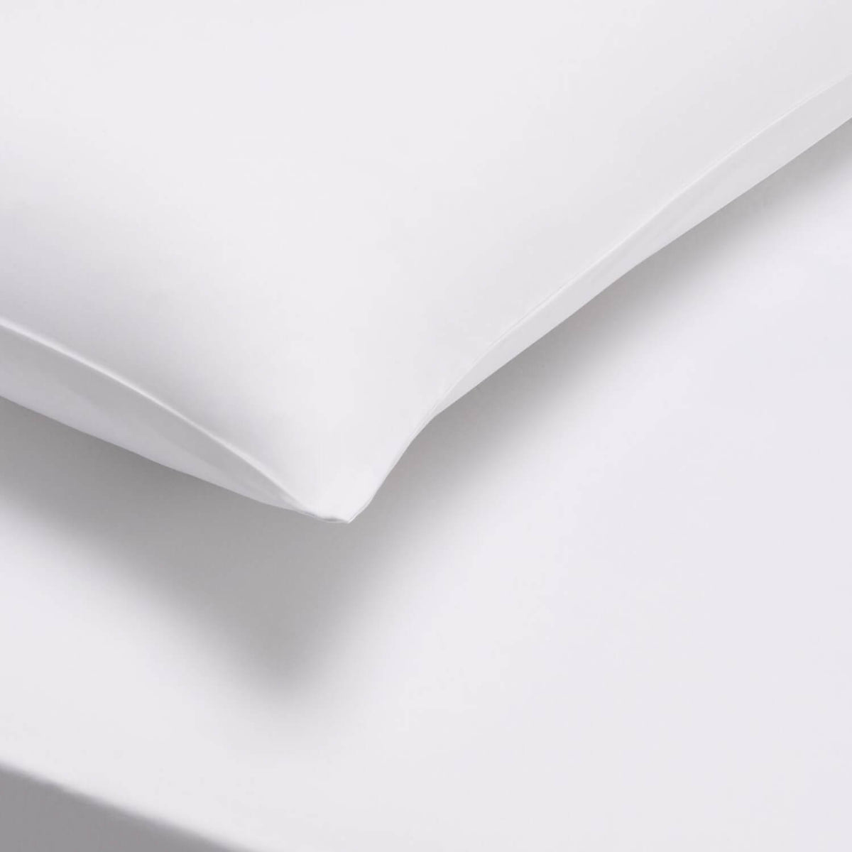 400 Thread Count Cotton Sateen Standard Pillowcase Pair - White
