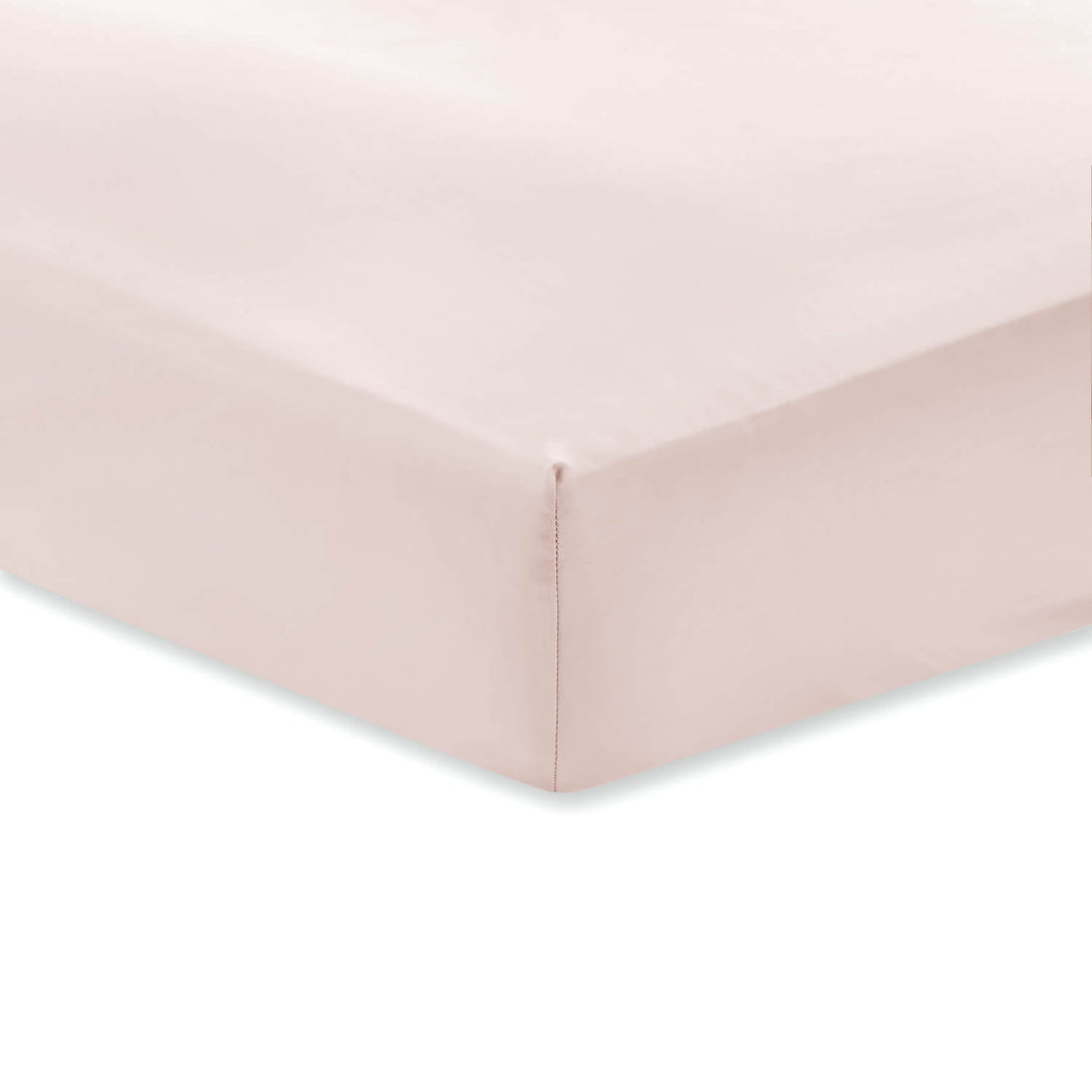 Bianca 100% Cotton 400 Thread Count Sateen Fitted Sheet - Blush 2 Shaws Department Stores