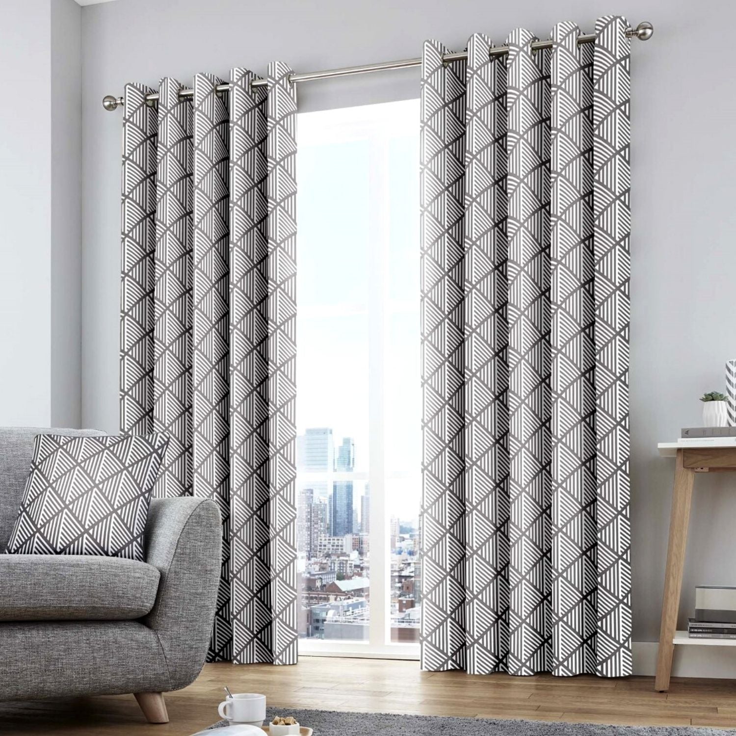 Fusion Brooklyn Eyelet Curtains 1 Shaws Department Stores