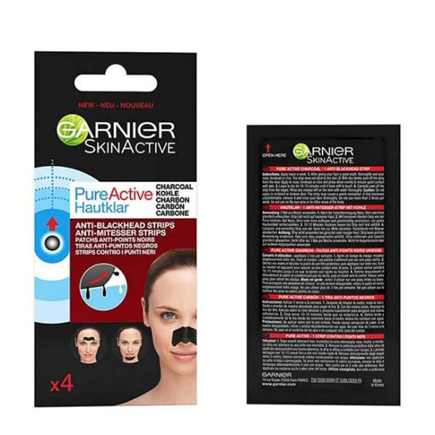 Garnier Pure Active Anti Blackhead Pore Strips 1 Shaws Department Stores