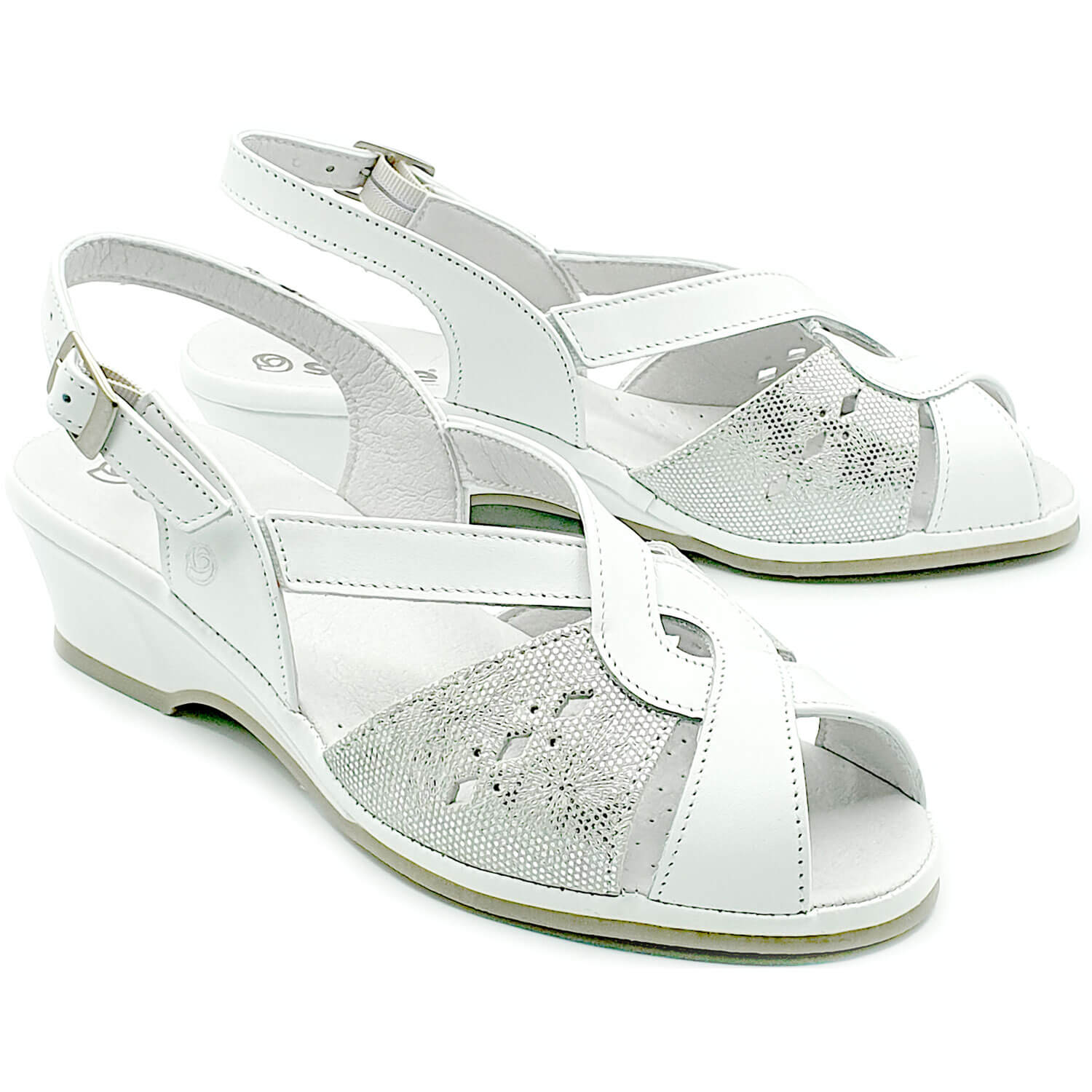 Suave footwear Capri Dressy Sandal - White 1 Shaws Department Stores