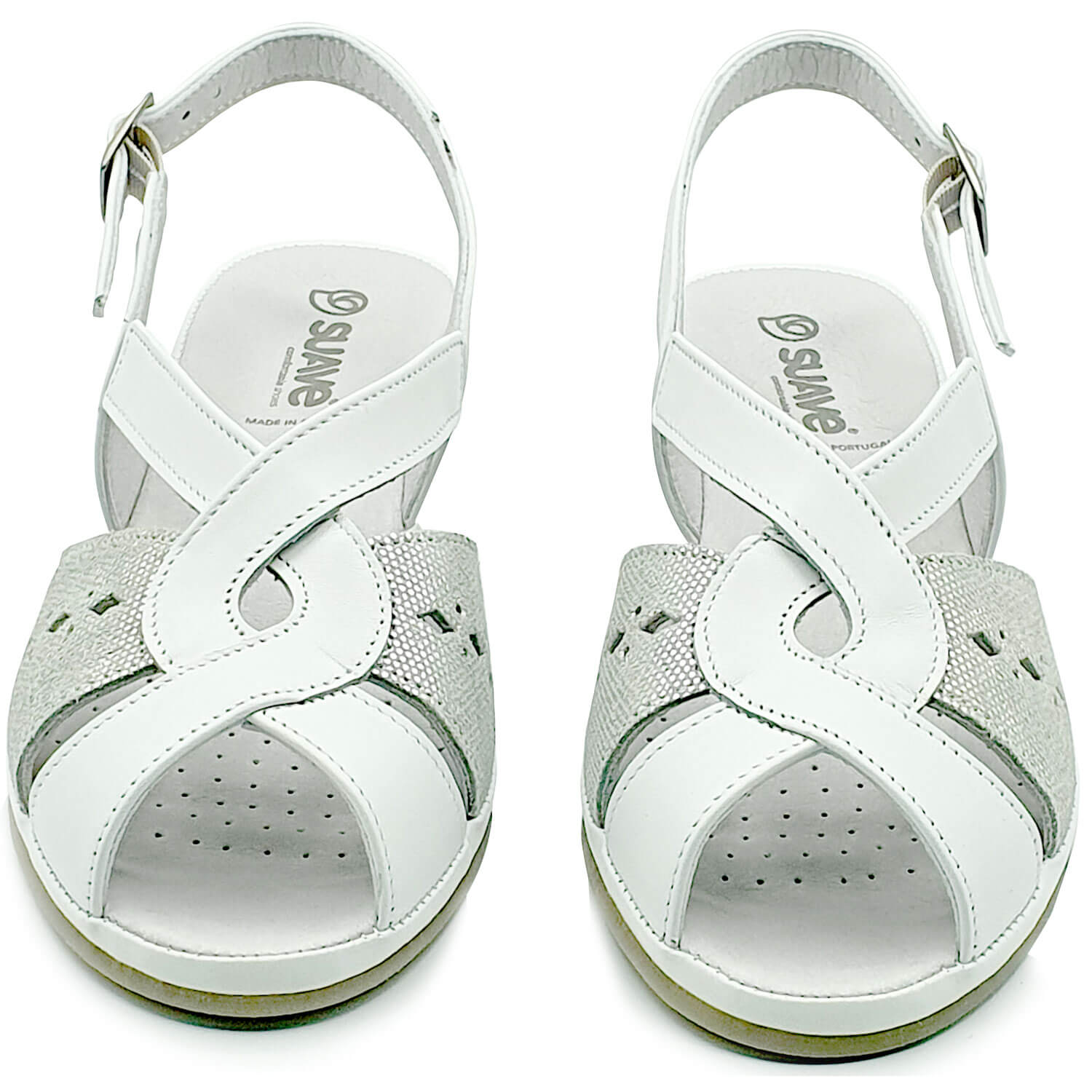 Suave footwear Capri Dressy Sandal - White 4 Shaws Department Stores