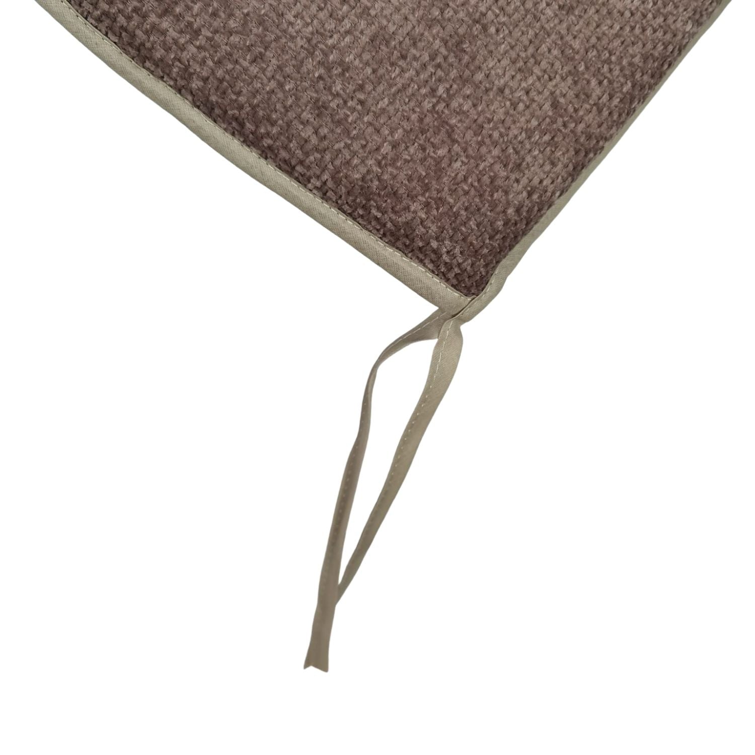 The Home Kitchen Chenille Chair Pad - Brown 2 Shaws Department Stores