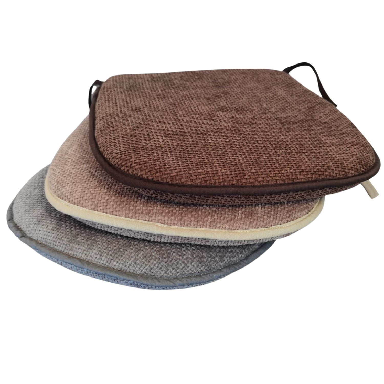 The Home Kitchen Chenille Chair Pad - Brown 5 Shaws Department Stores