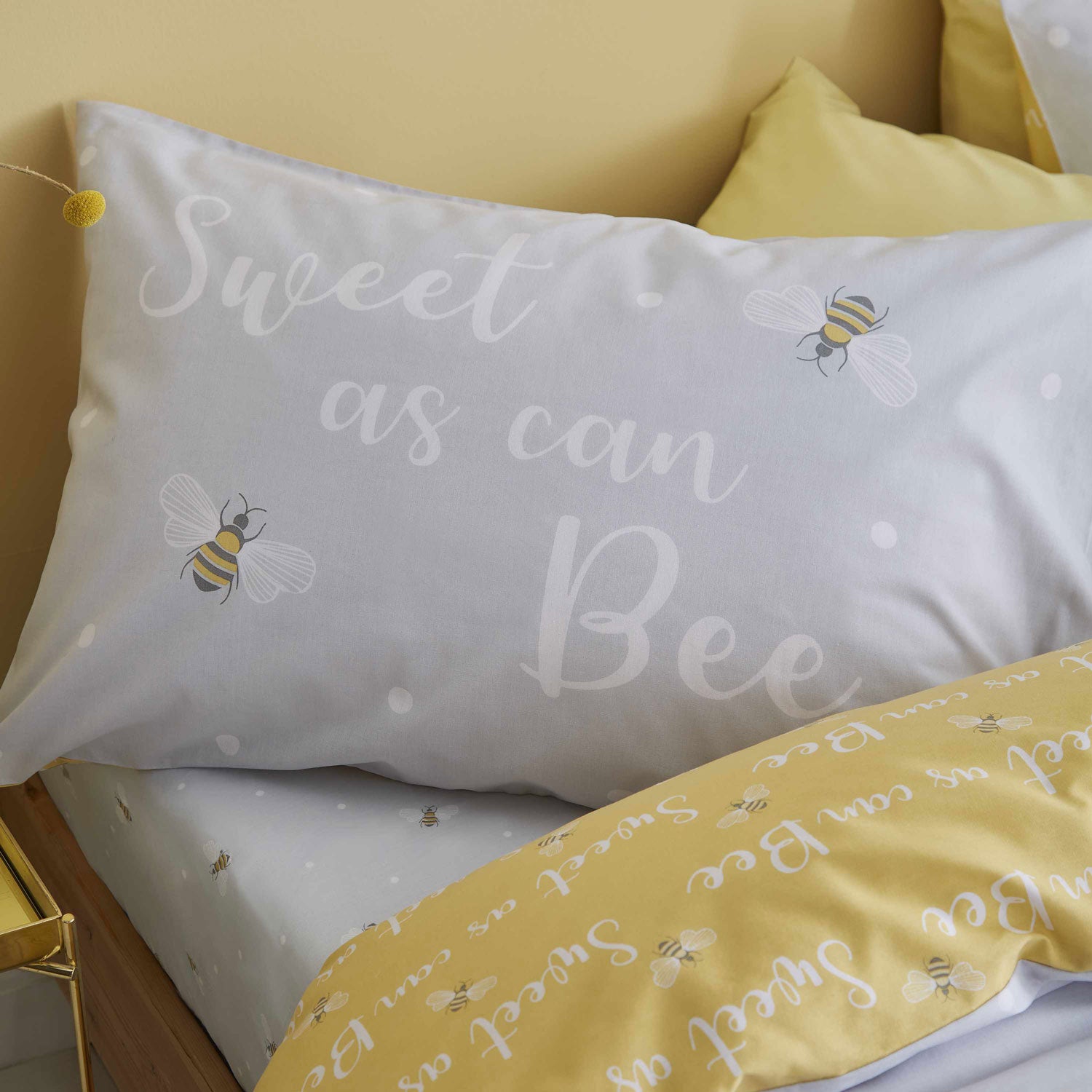  Catherine Lansfield Sweet As Can Bee Duvet Cover Set 3 Shaws Department Stores