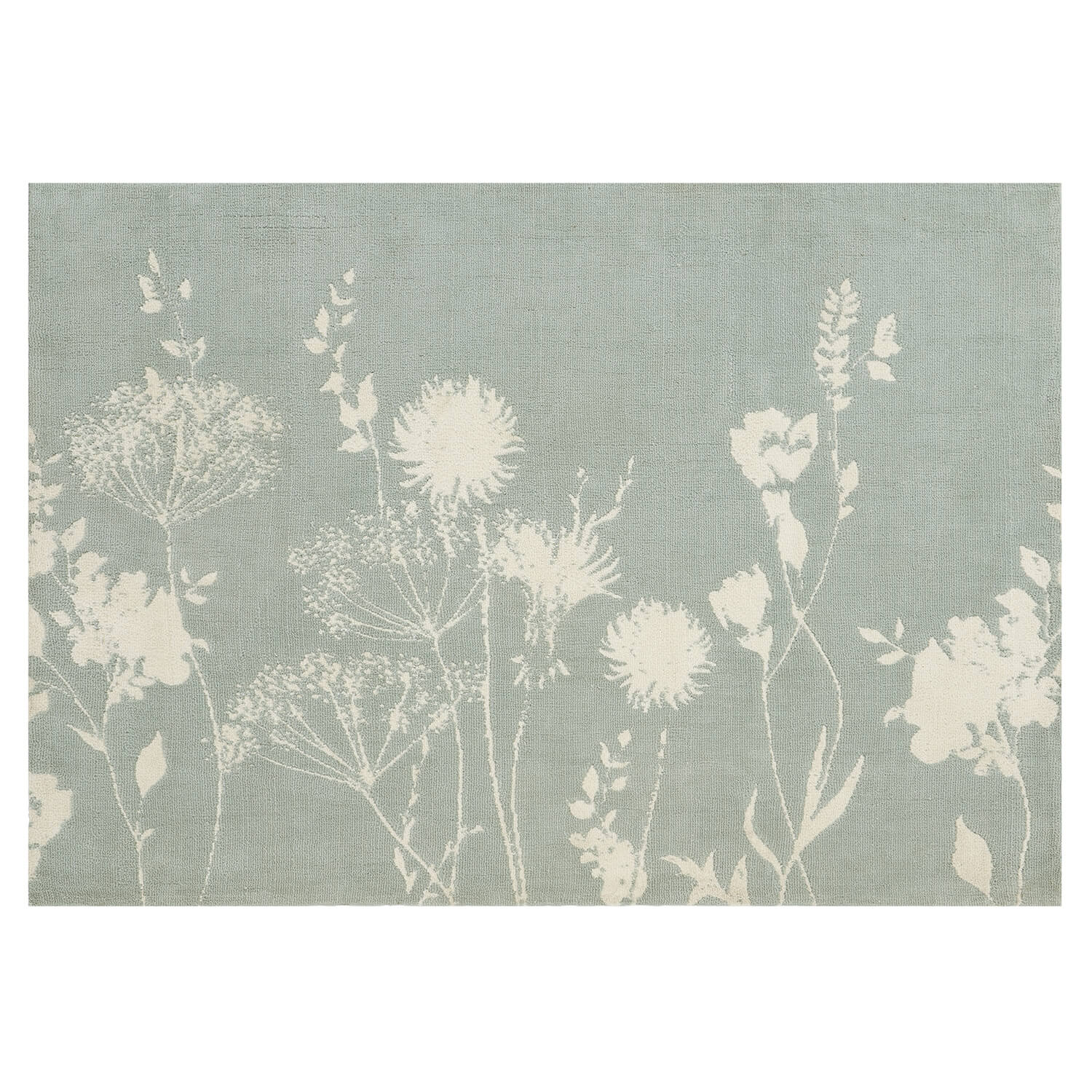 Catherine Lansfield Meadowsweet Floral Rug - Green 6 Shaws Department Stores
