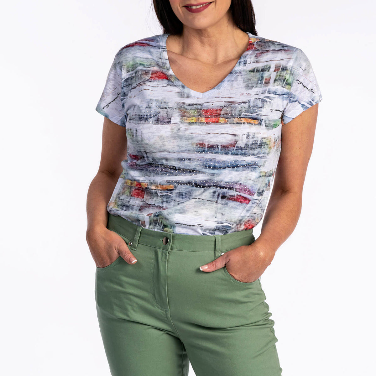 Sublimation Print Top - Green