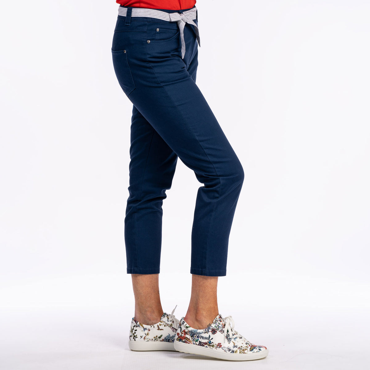 Peached Cotton Jean - Navy