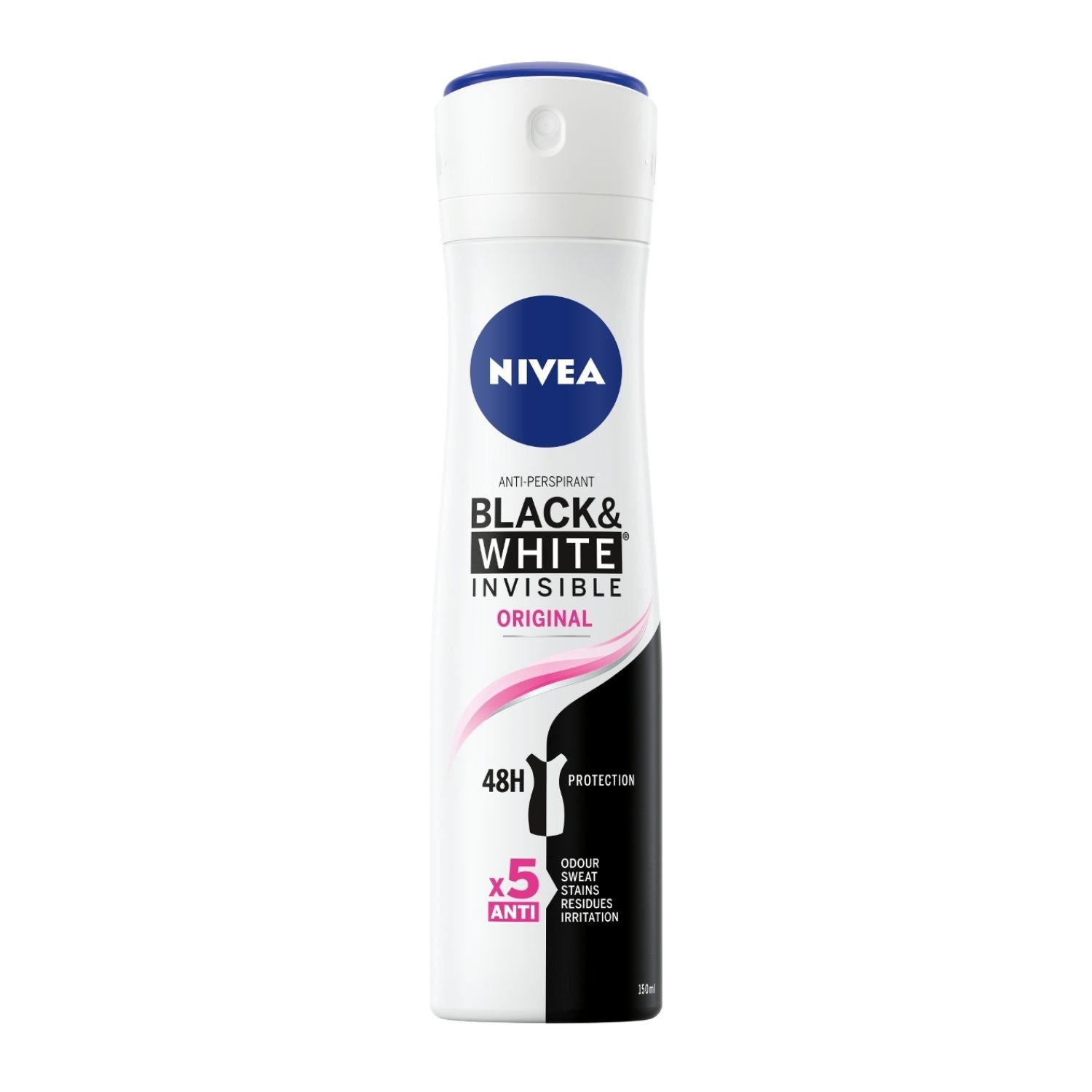 Nivea Deodorant For Black &amp; White Original Spray For Women - 150ml 1 Shaws Department Stores