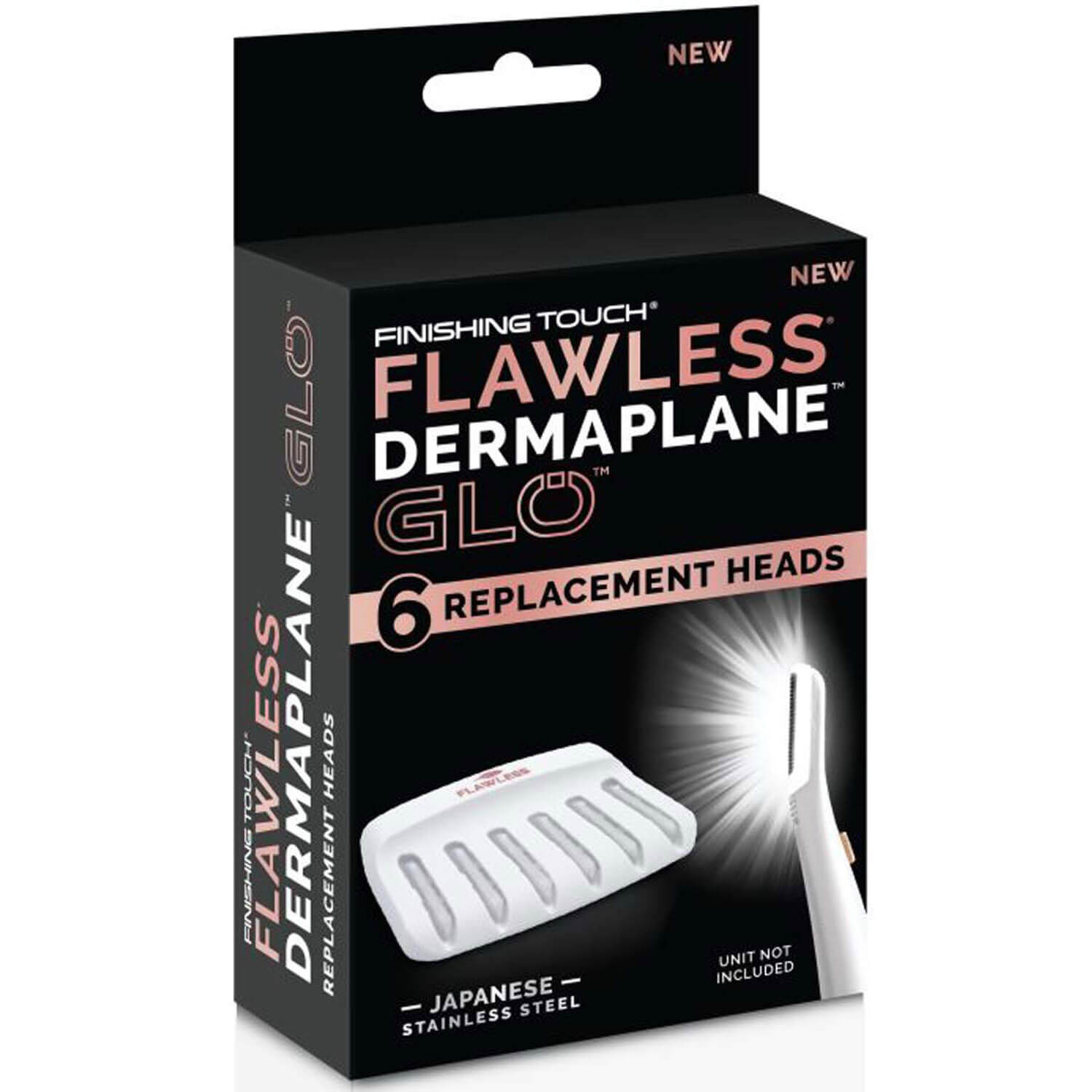 Flawless Dermaplane Glo Replacement Heads 1 Shaws Department Stores