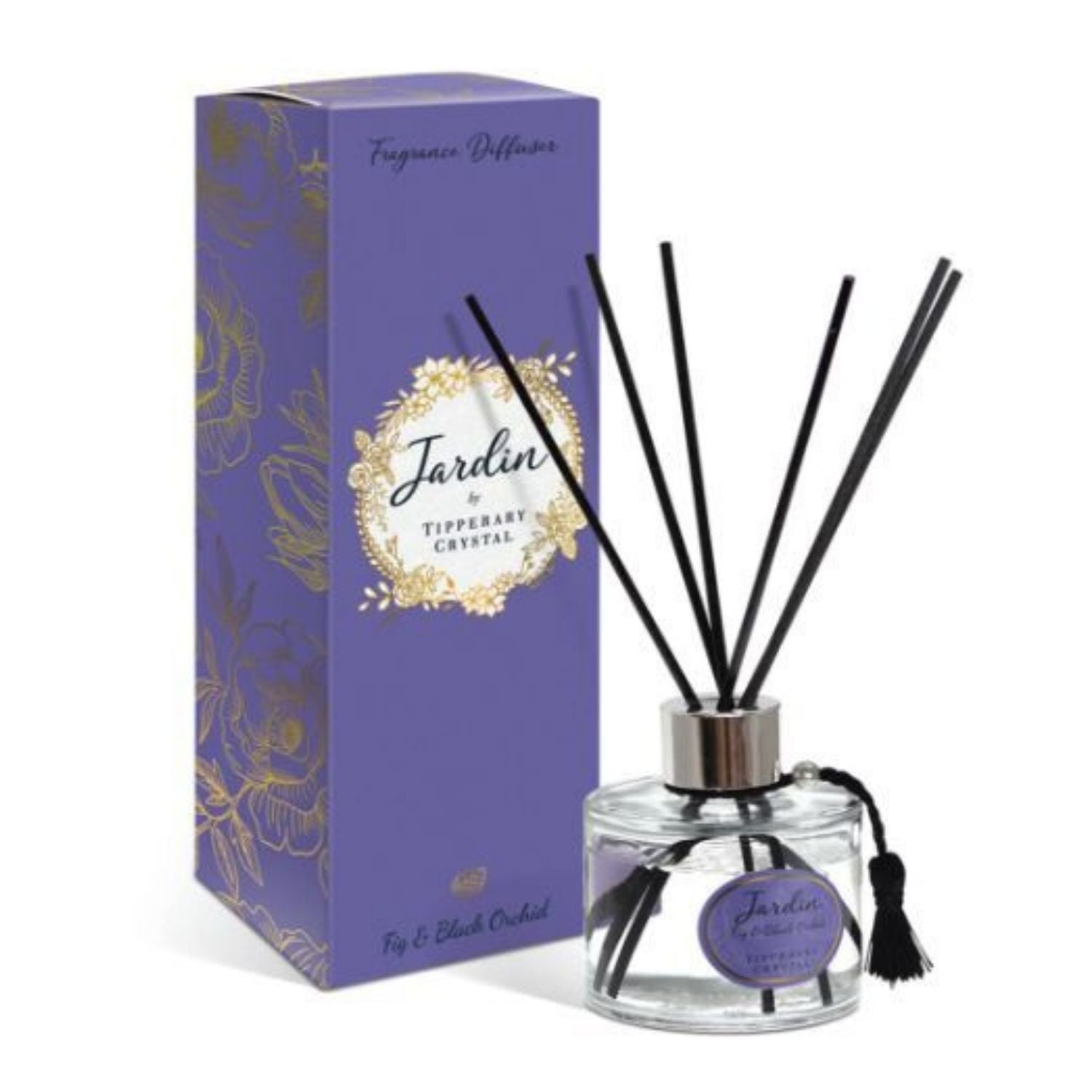 Tipperary Crystal Jardin Collection Diffuser - Fig &amp; Blackcurrant 1 Shaws Department Stores