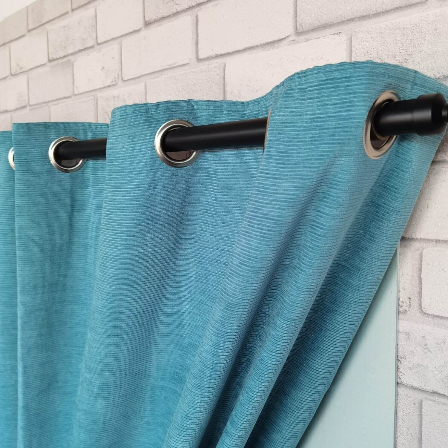 The Home Collection Olga Curtains - Teal 4 Shaws Department Stores