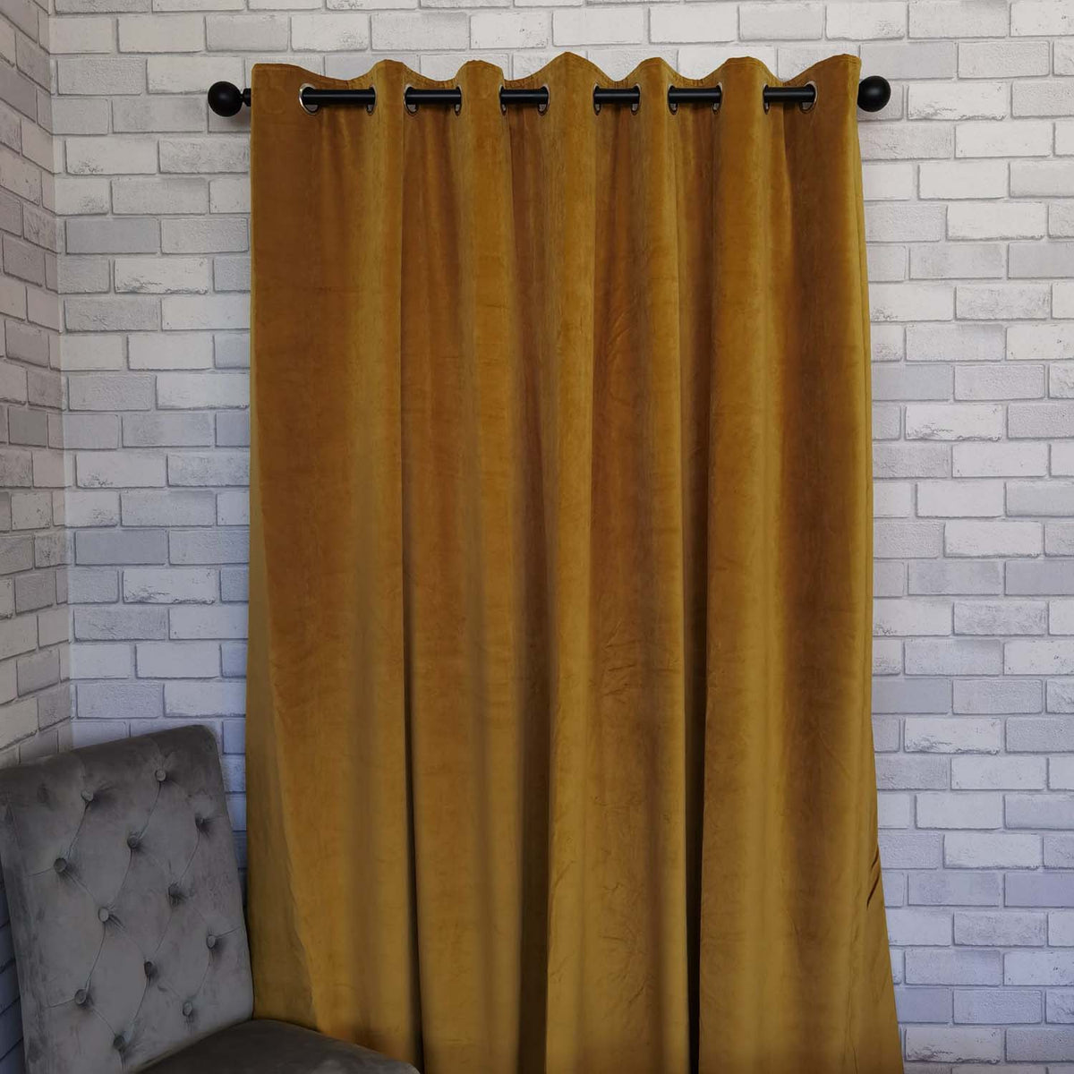 Elegance Readymade Interlined Curtains - Antique