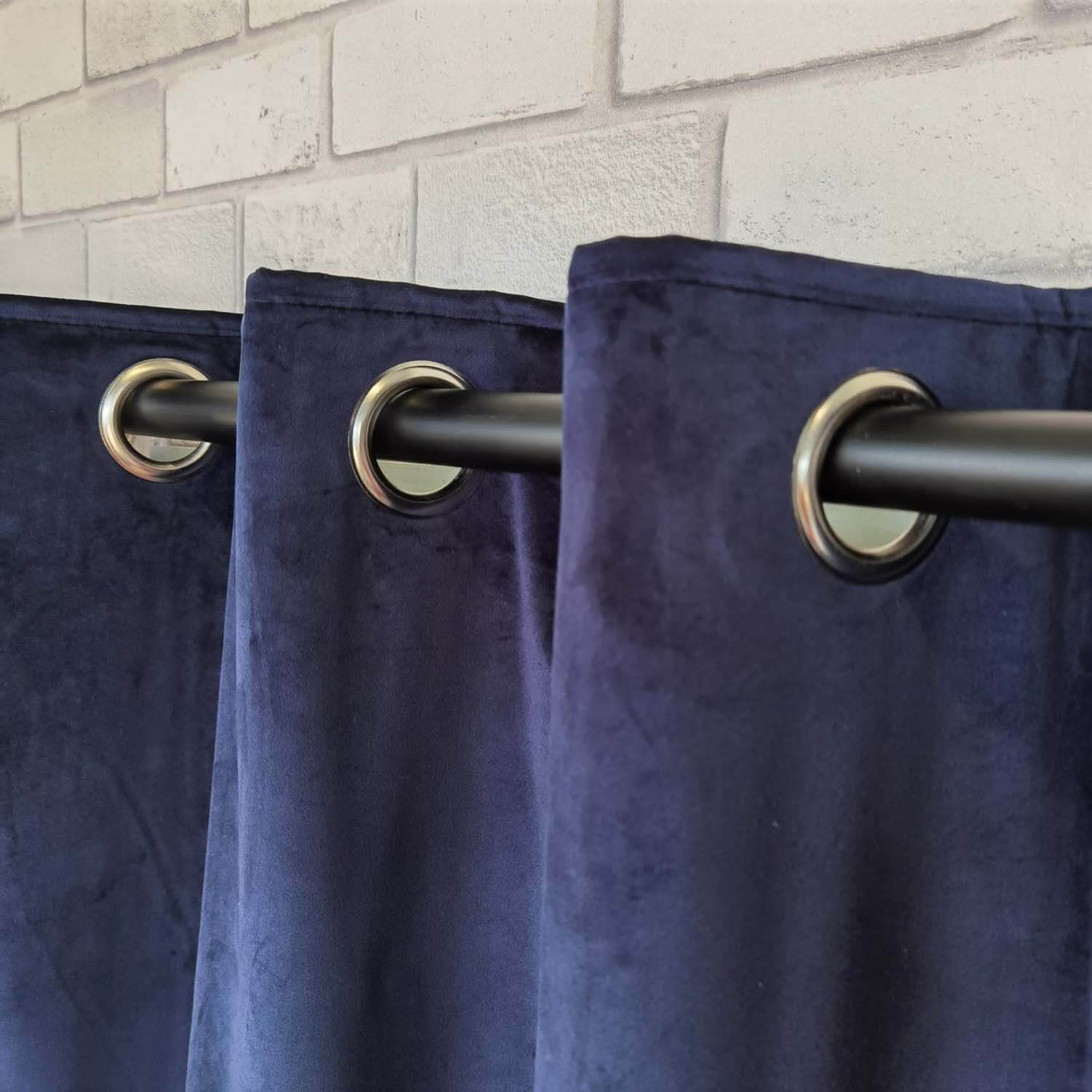 The Home Elegance Readymade Interlined Curtains - Midnight 7 Shaws Department Stores
