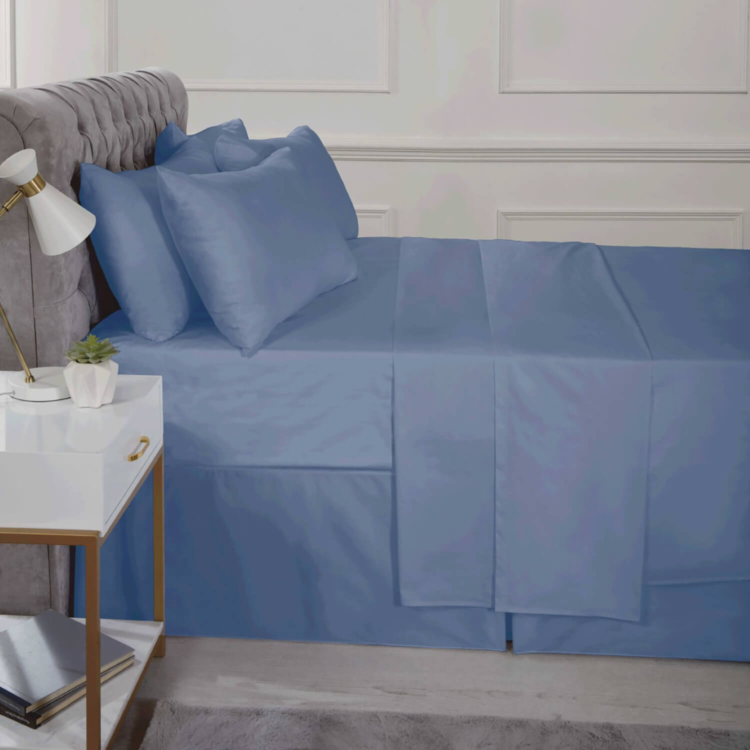 The Home Bedroom Easy Care Percale Fitted Sheet 1 Shaws Department Stores