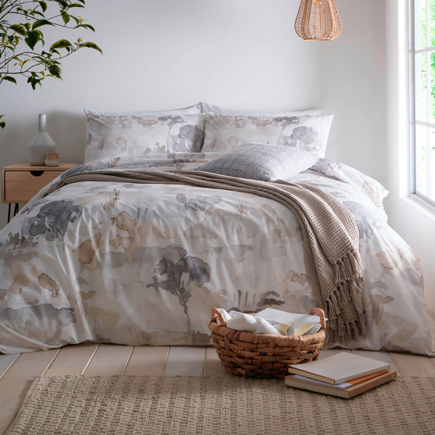  The Home Luxury Collection Windermere Duvet Set - 100% Cotton 1 Shaws Department Stores