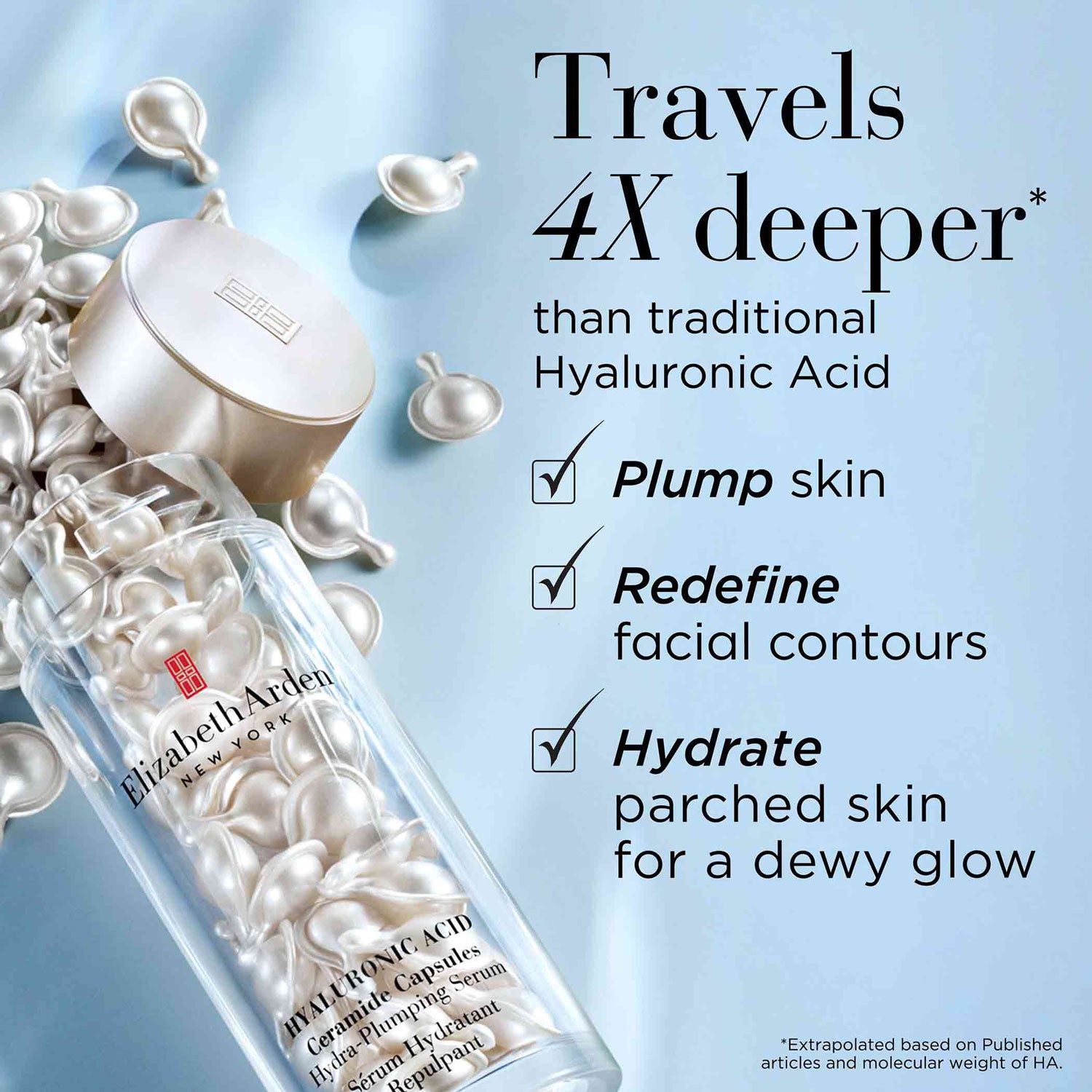 Elizabeth Arden Hyaluronic Acid Ceramide Capsules Hydra-Plumping Serum 6 Shaws Department Stores