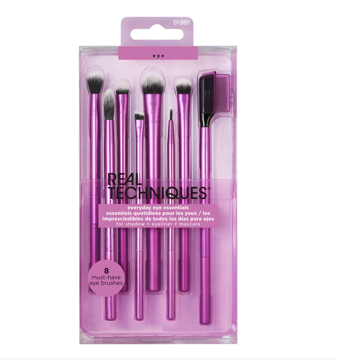 Real Techniques Everyday Eye Essentials Makeup Brush Set 1 Shaws Department Stores