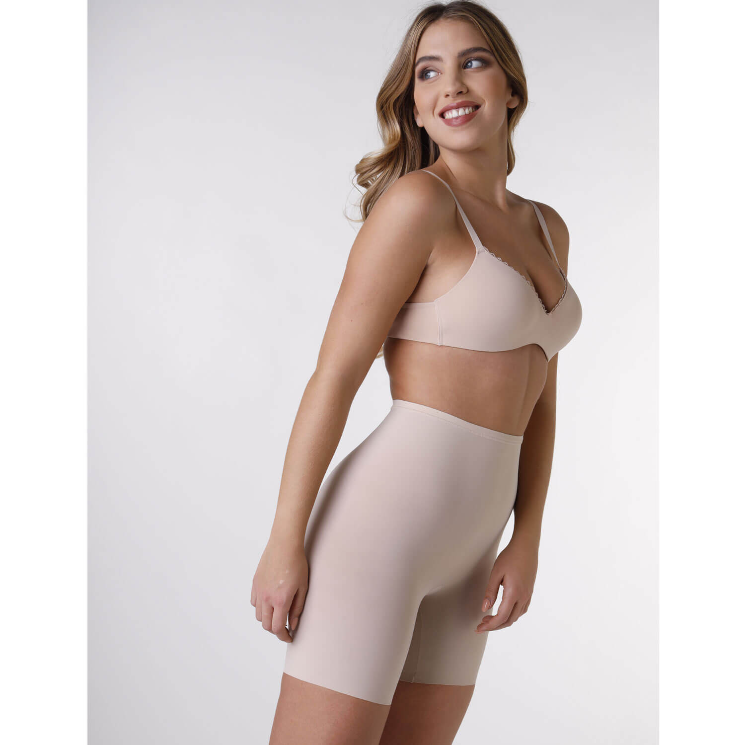 Maidenform Sleek Smoothers Thigh Slimmer - Nude 1 Shaws Department Stores