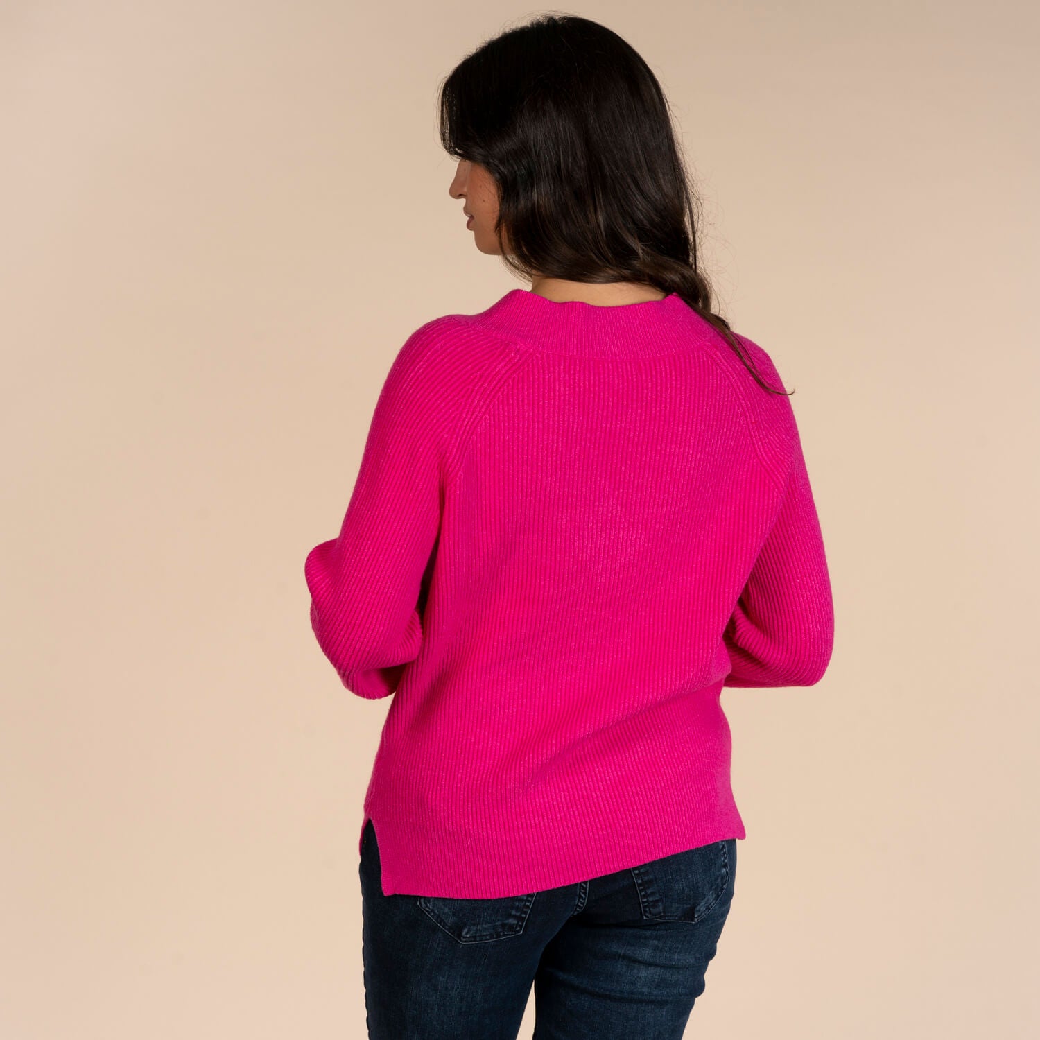 Naoise V-Sweater Sweater - Pink 2 Shaws Department Stores