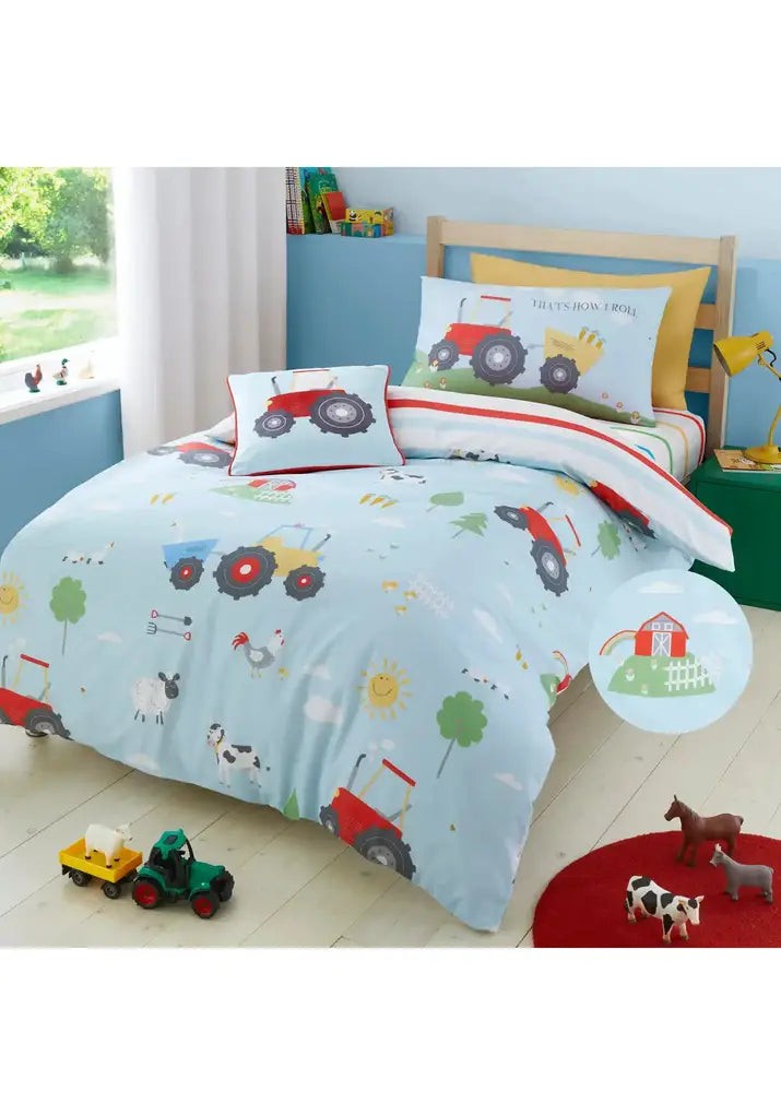  The Home Collection Tractors Duvet Cover Set 4 Shaws Department Stores
