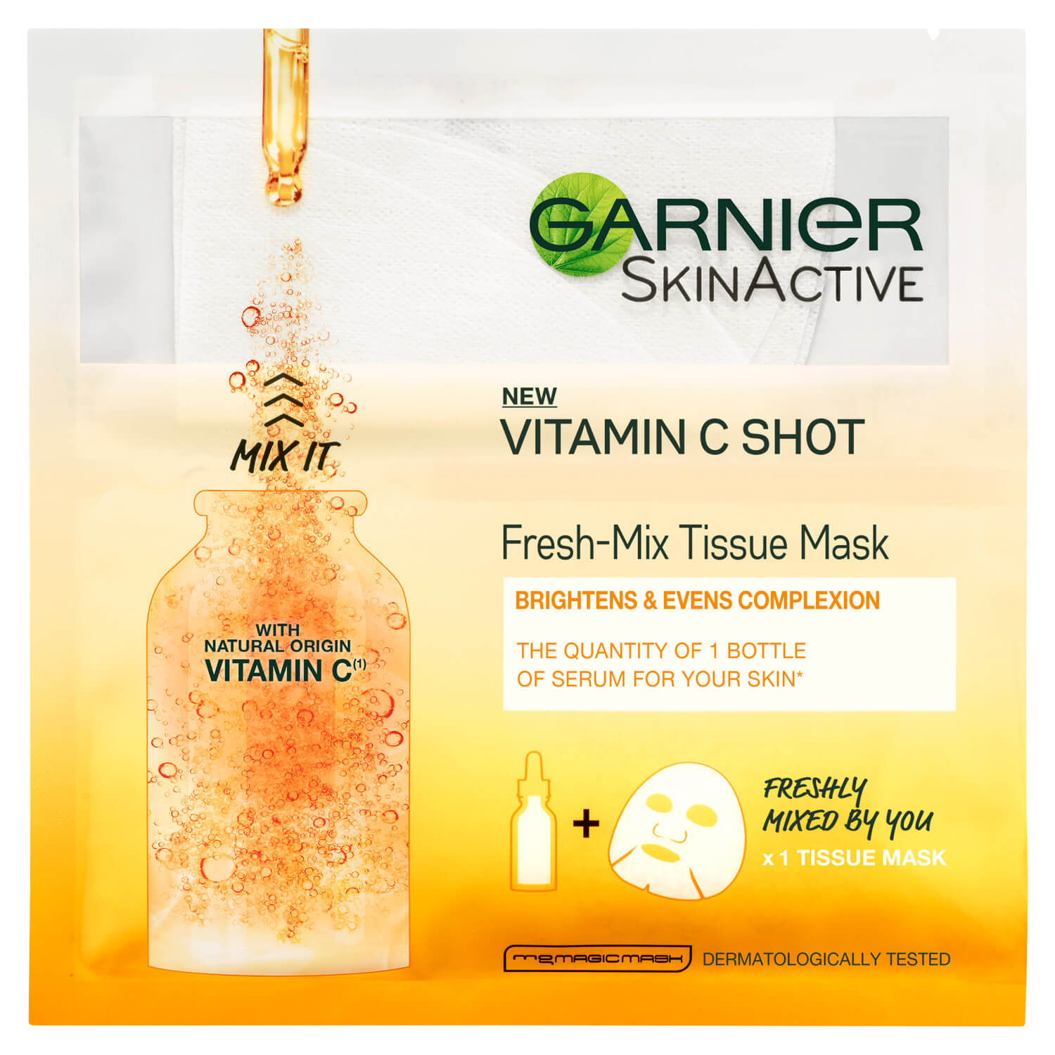 Garnier Fresh-Mix Brightening Face Sheet Mask with Vitamin C - 33g 1 Shaws Department Stores