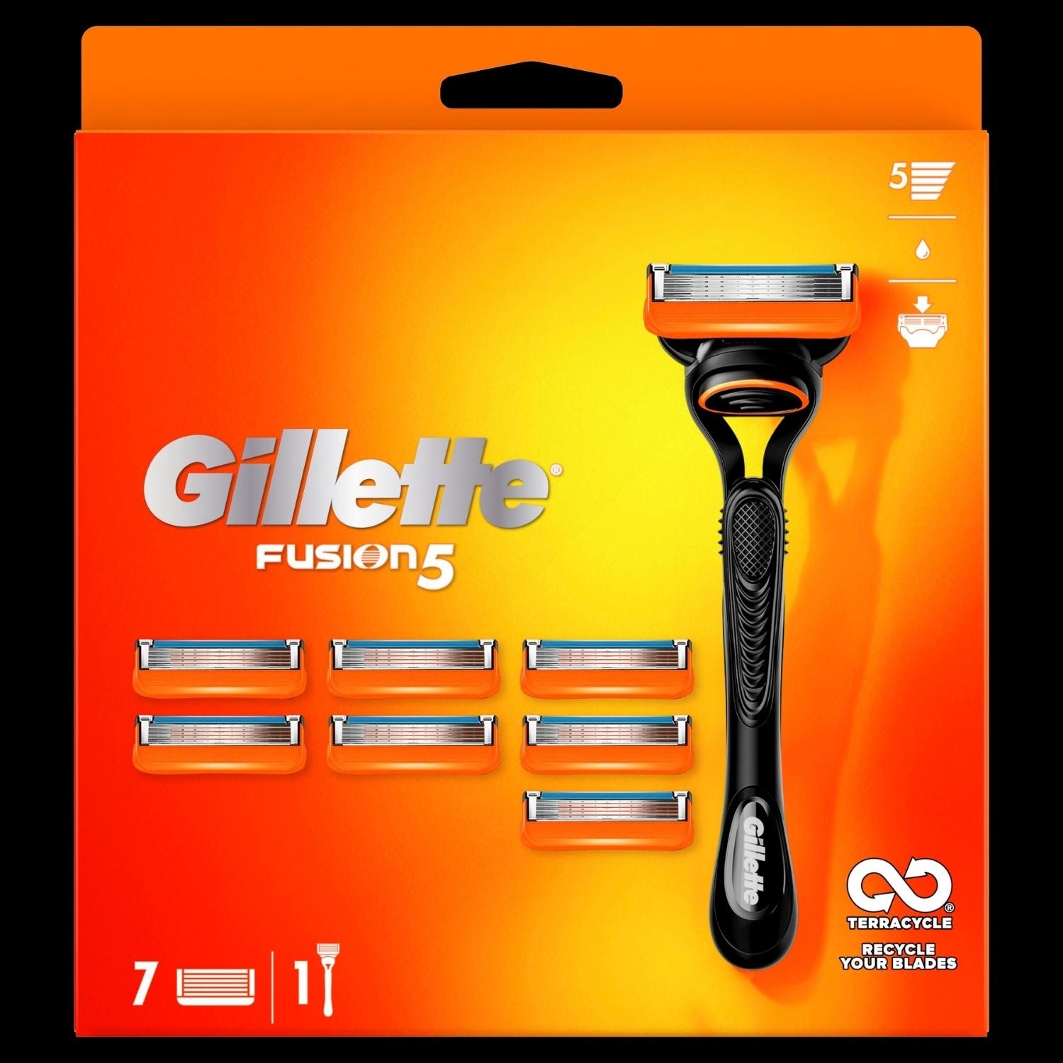 Gillette Fusion5 Razor - 8 Blades 1 Shaws Department Stores