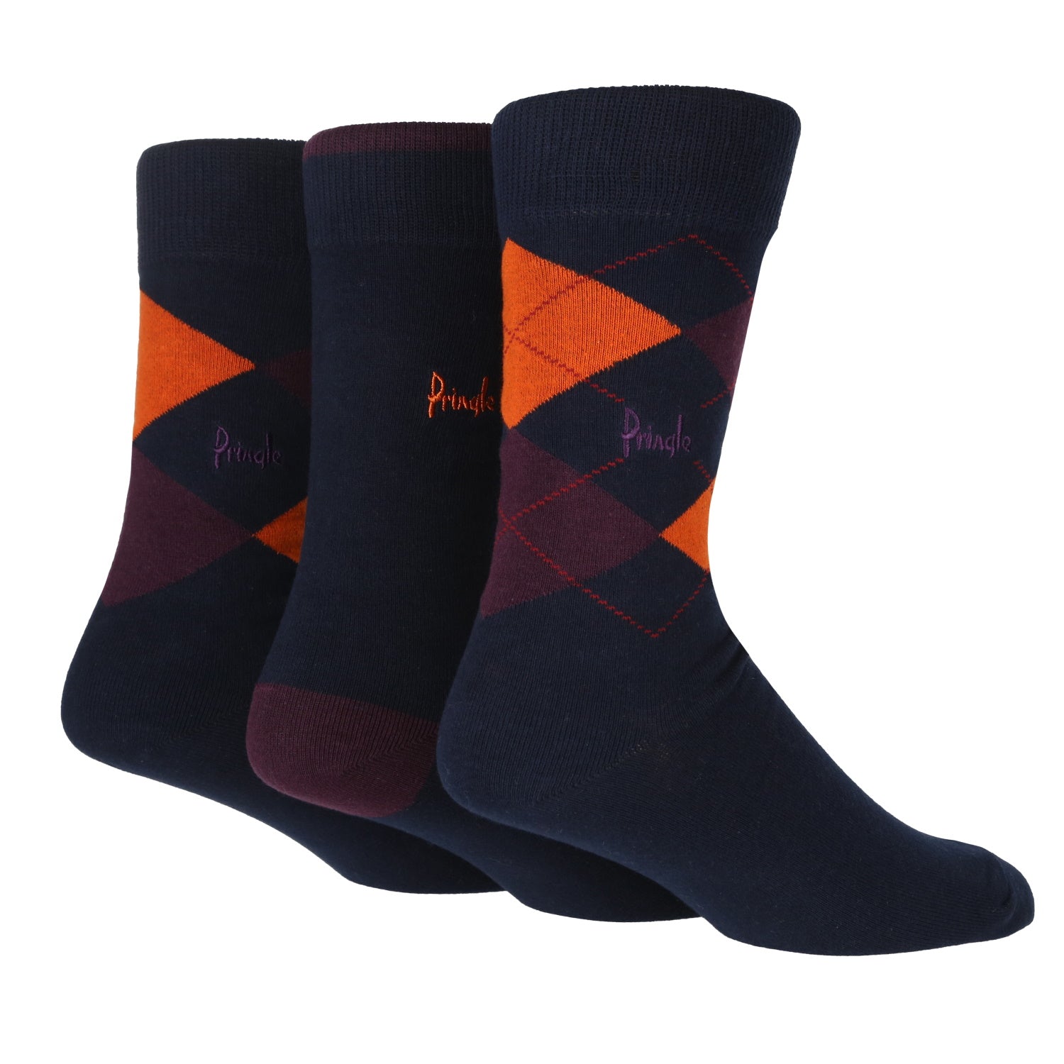 Pringle 3 Pack Boxed Socks - Navy 3 Shaws Department Stores