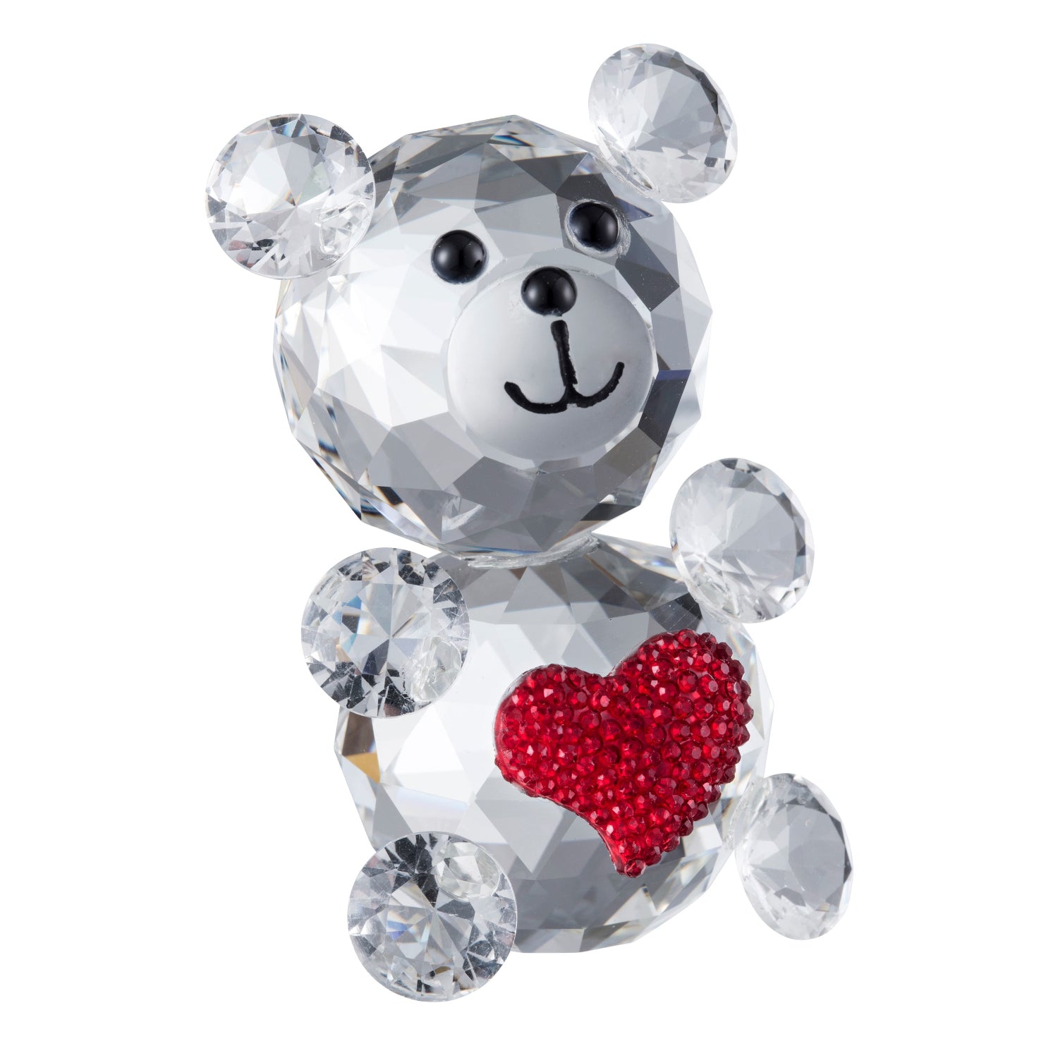 Galway Crystal Love Bear - Pink 1 Shaws Department Stores