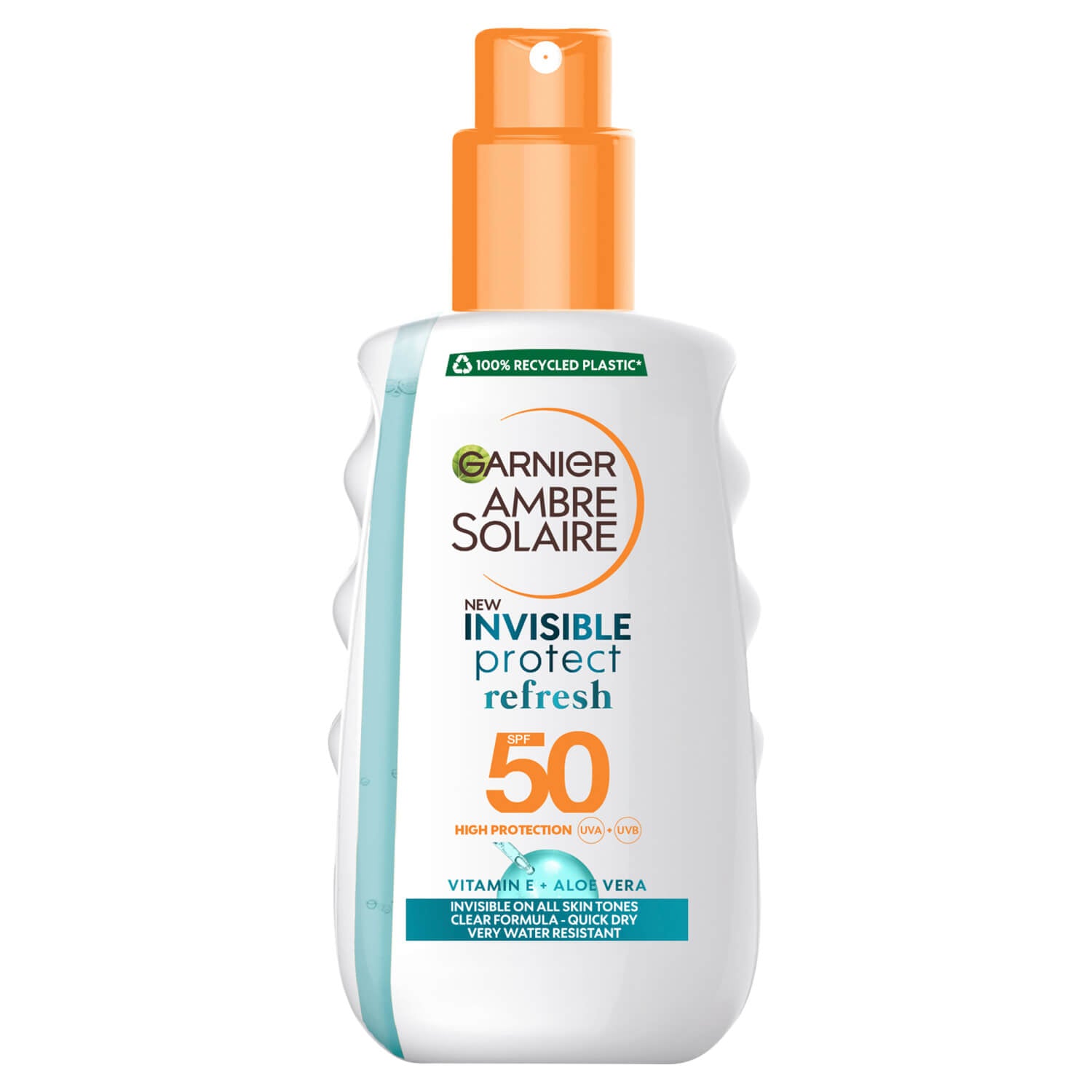 Garnier Ambre Solaire Invisible Protect Refresh Spray SPF50 - 200ml 1 Shaws Department Stores