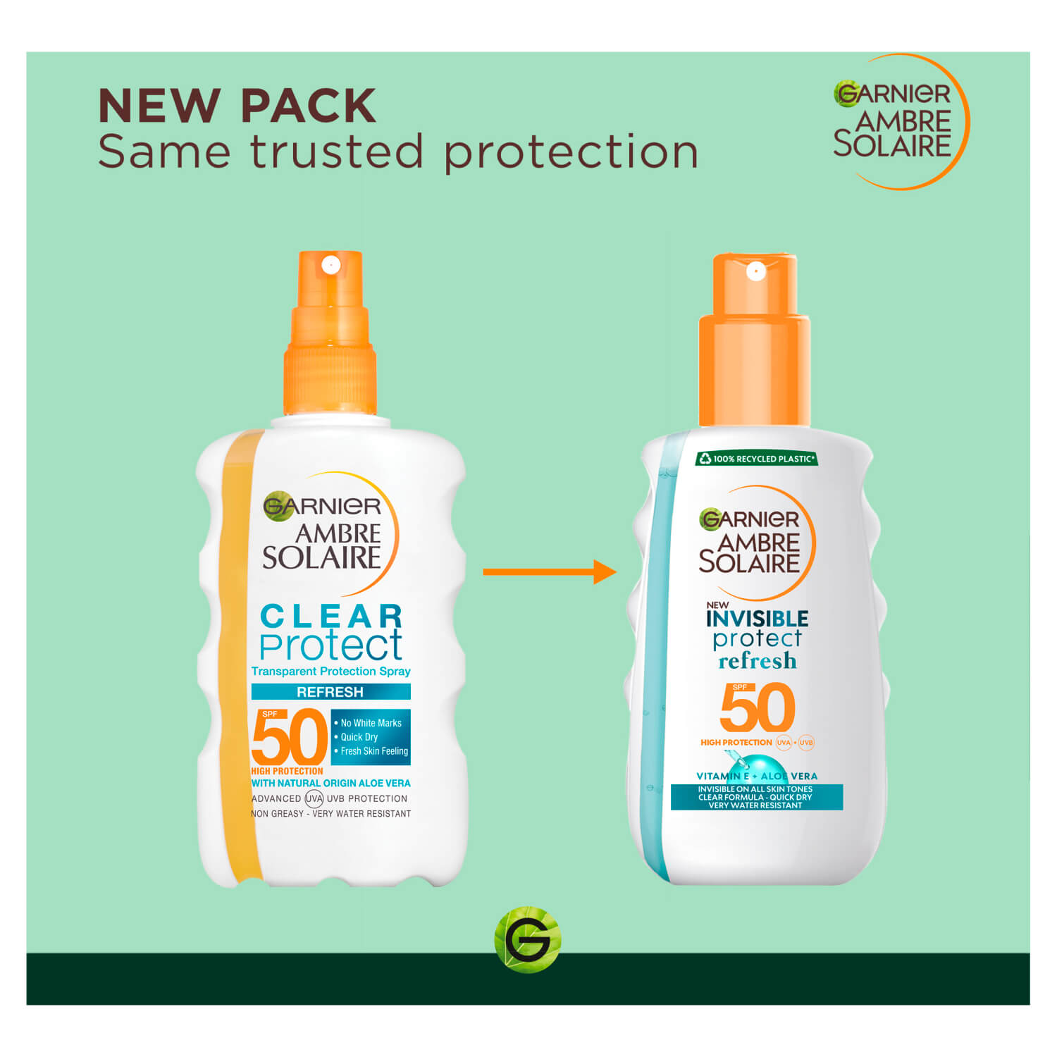 Garnier Ambre Solaire Invisible Protect Refresh Spray SPF50 - 200ml 3 Shaws Department Stores